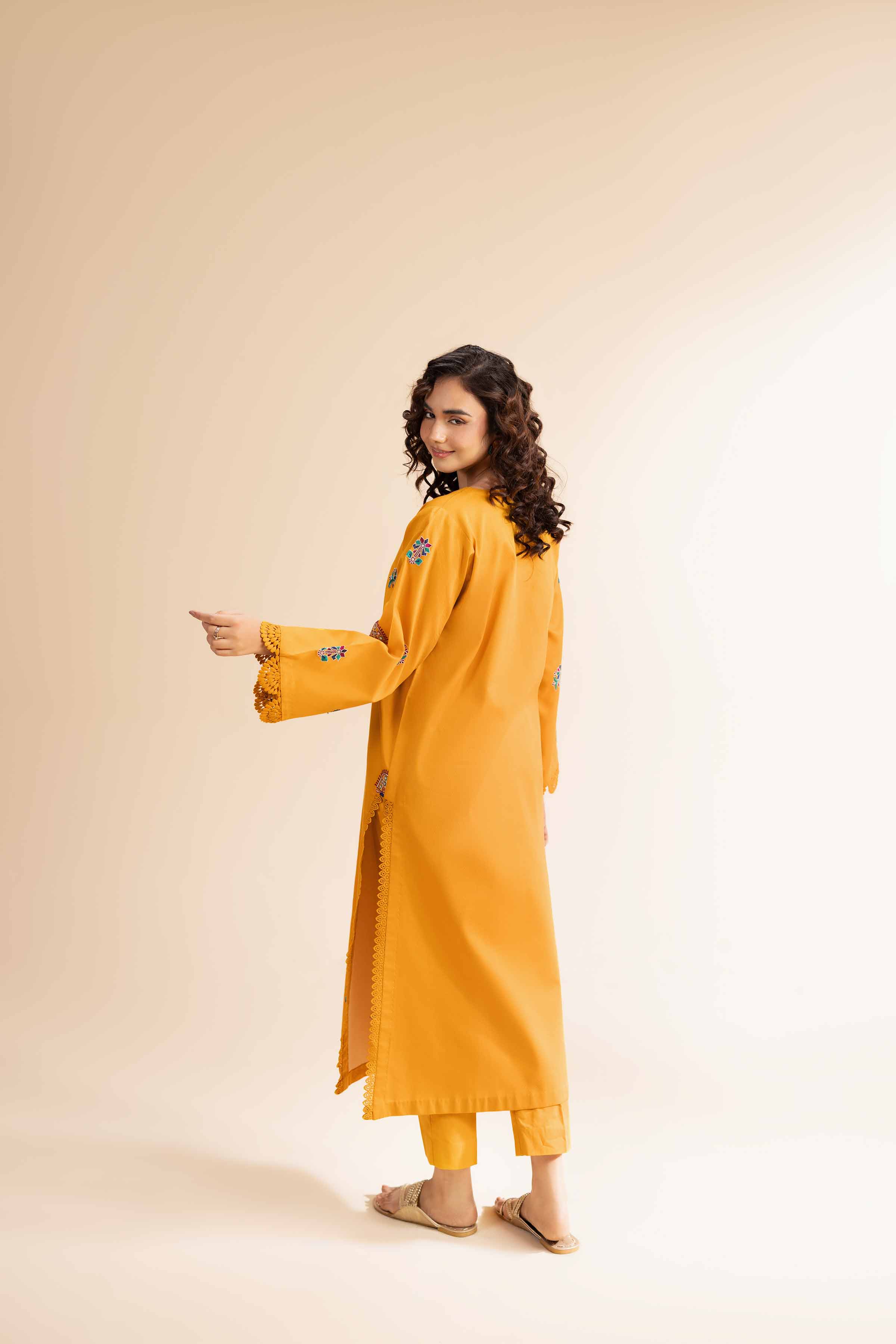 2 Piece - Dyed Embroidered Suit - 42501004 - Image 3
