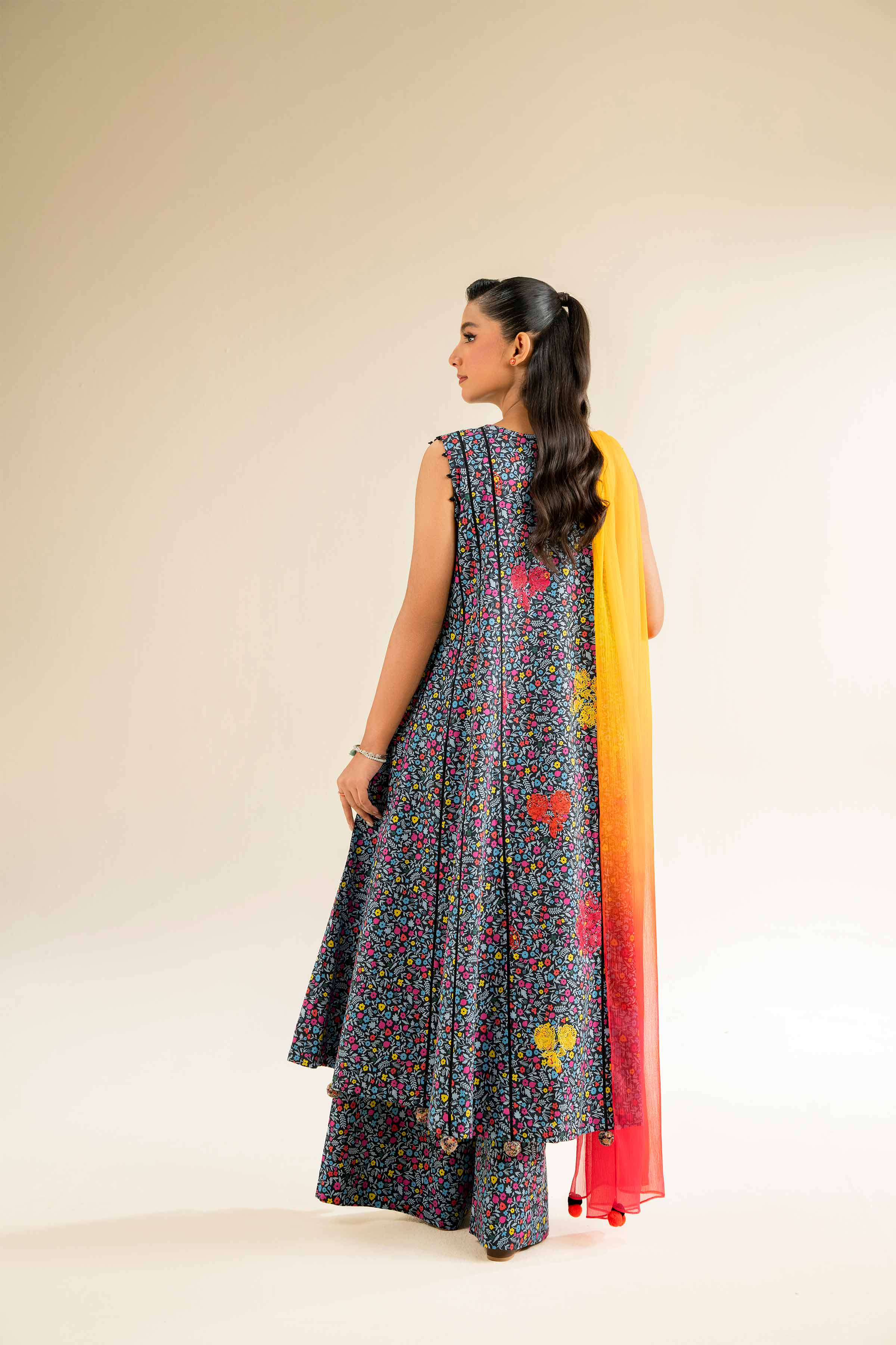 3 Piece - Printed Embroidered Suit - 42501087 - Image 3