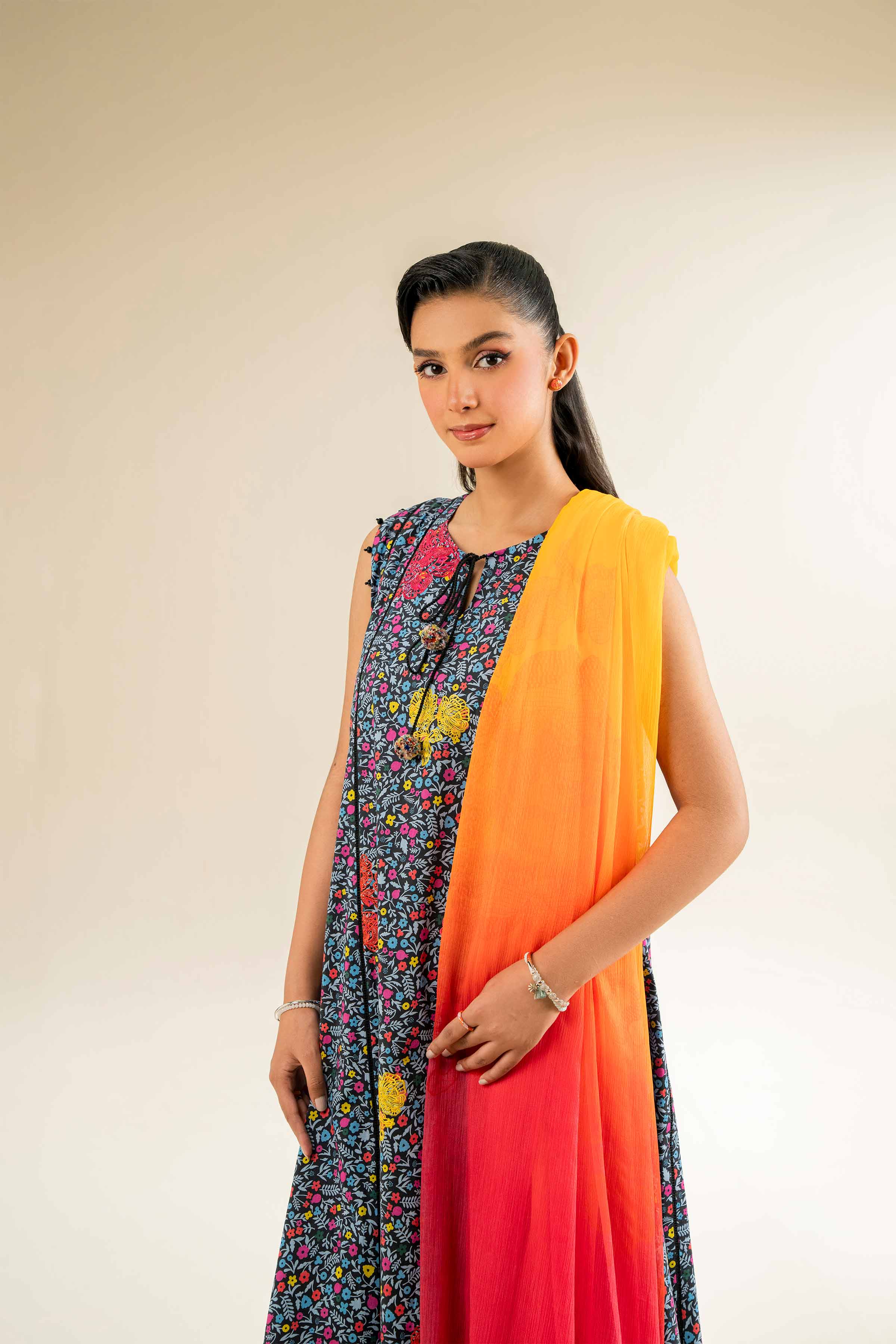 3 Piece - Printed Embroidered Suit - 42501087 - Image 6