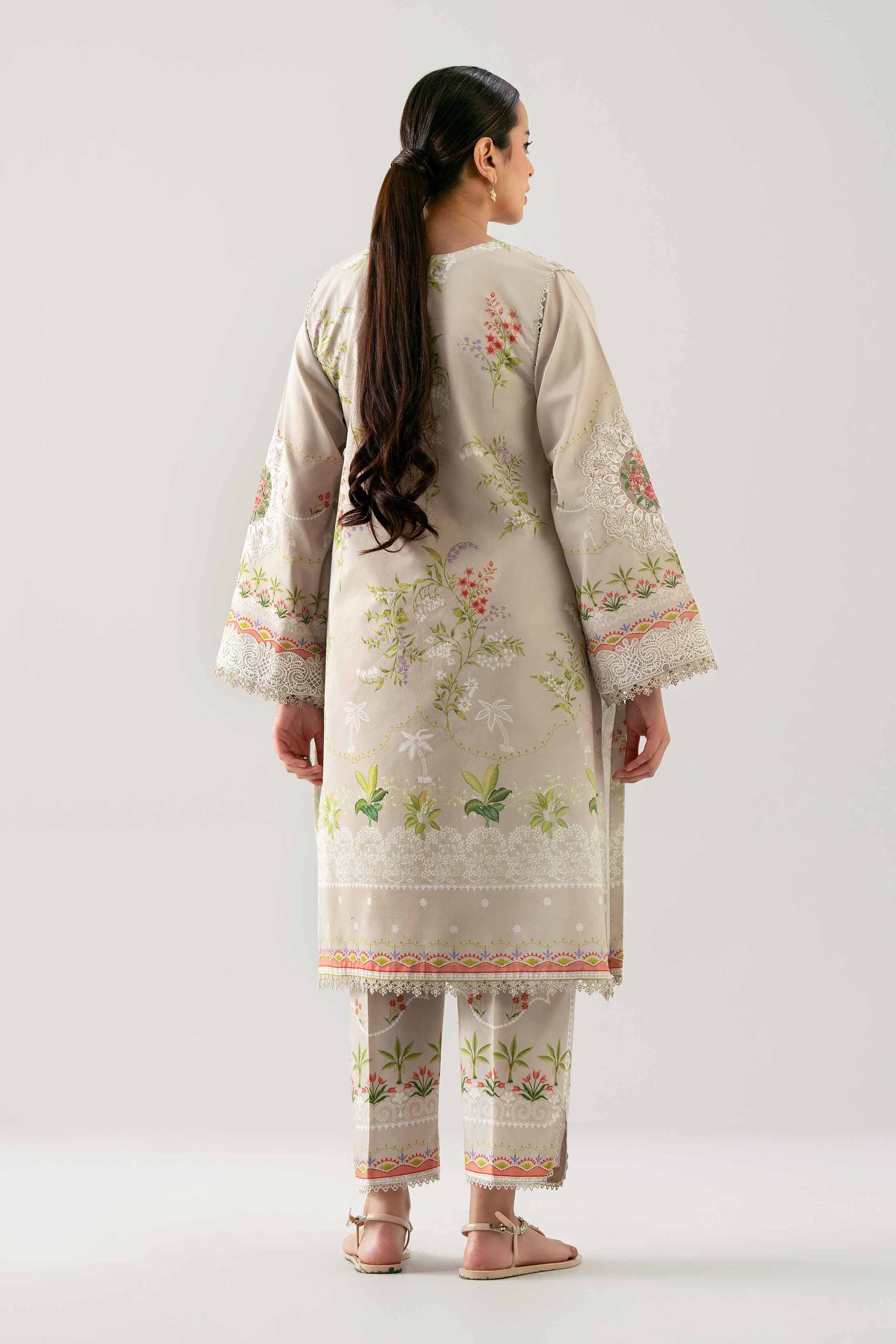 2 Piece - Digital Printed Embroidered Suit - 42601057 - Image 3