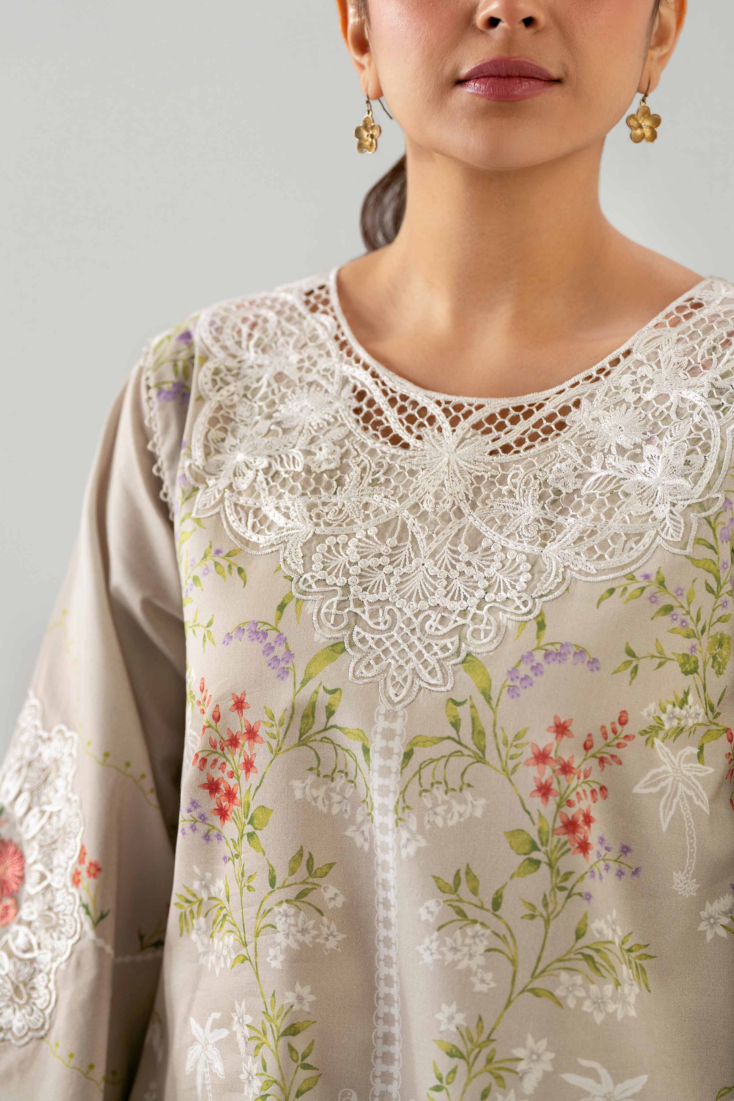 2 Piece - Digital Printed Embroidered Suit - 42601057 - Image 4