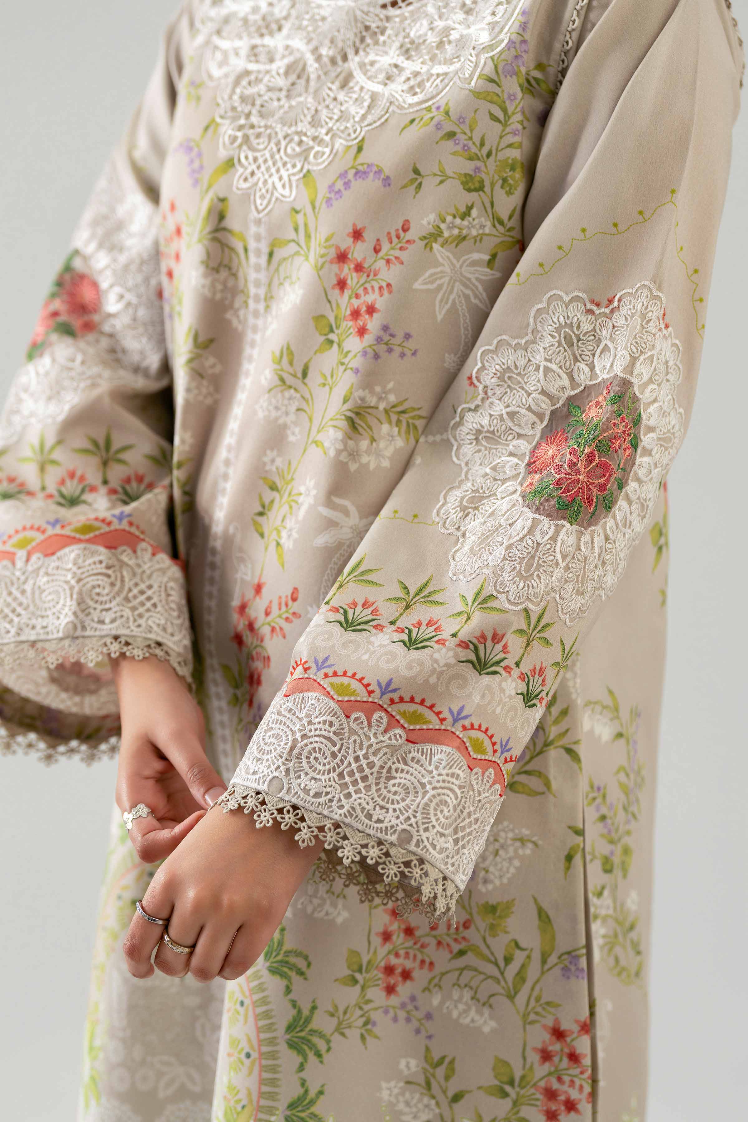 2 Piece - Digital Printed Embroidered Suit - 42601057 - Image 5
