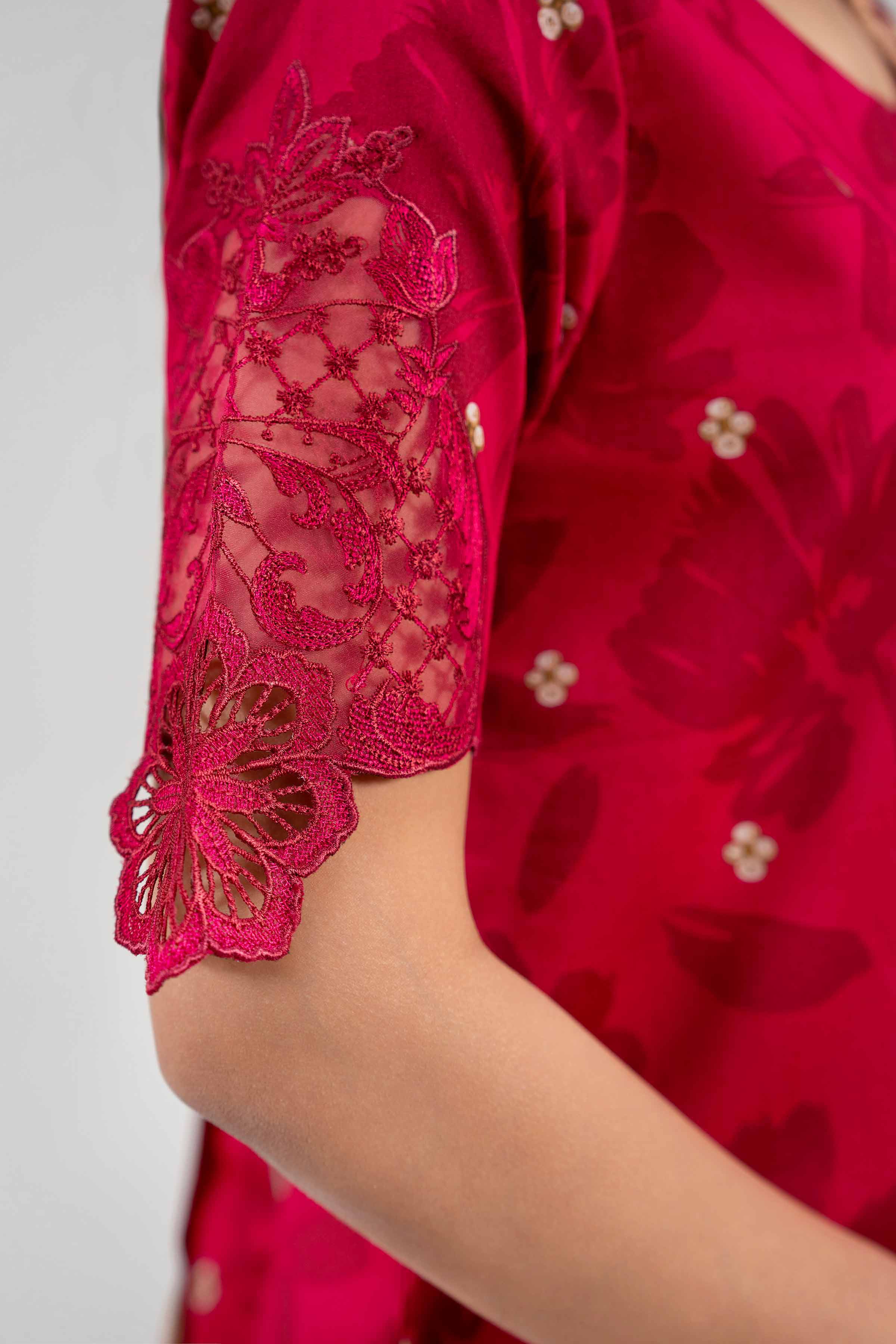 3 Piece - Digital Printed Embroidered Suit - 42601202 - Image 4