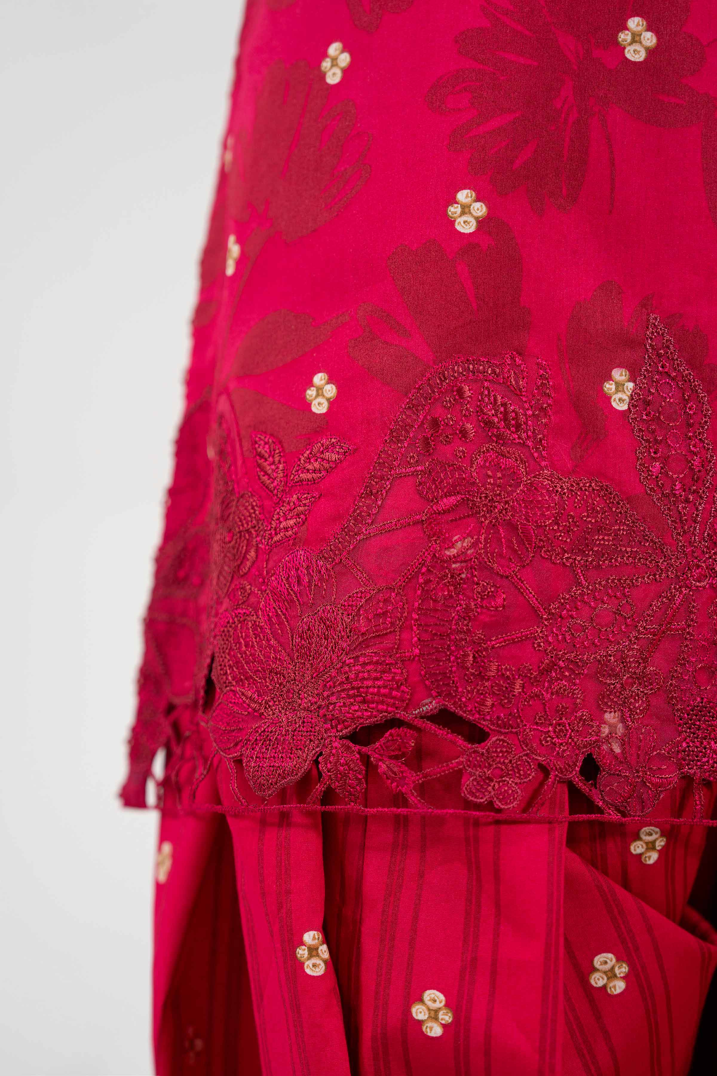 3 Piece - Digital Printed Embroidered Suit - 42601202 - Image 5