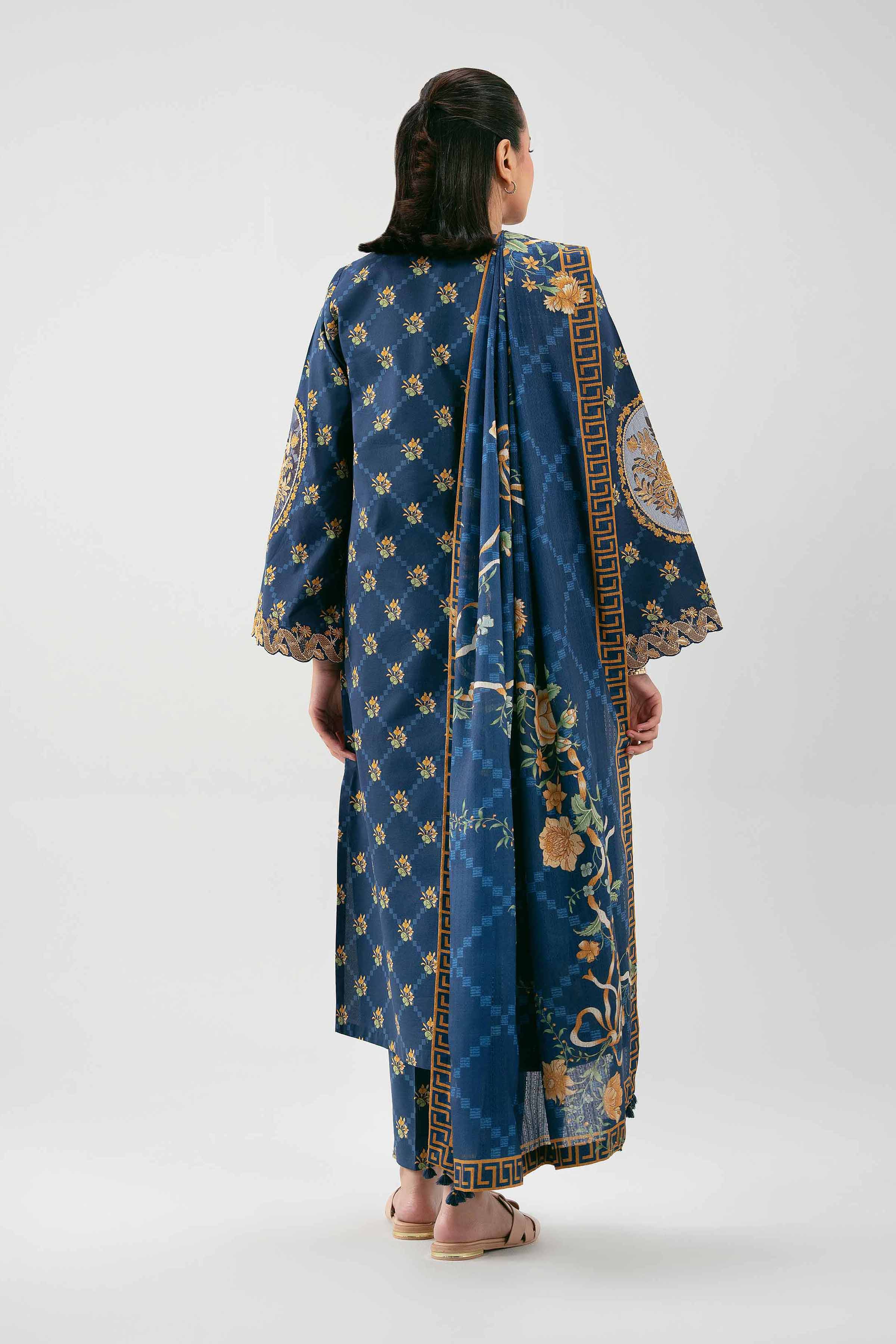 3 Piece - Digital Printed Embroidered Suit - 42601209 - Image 3