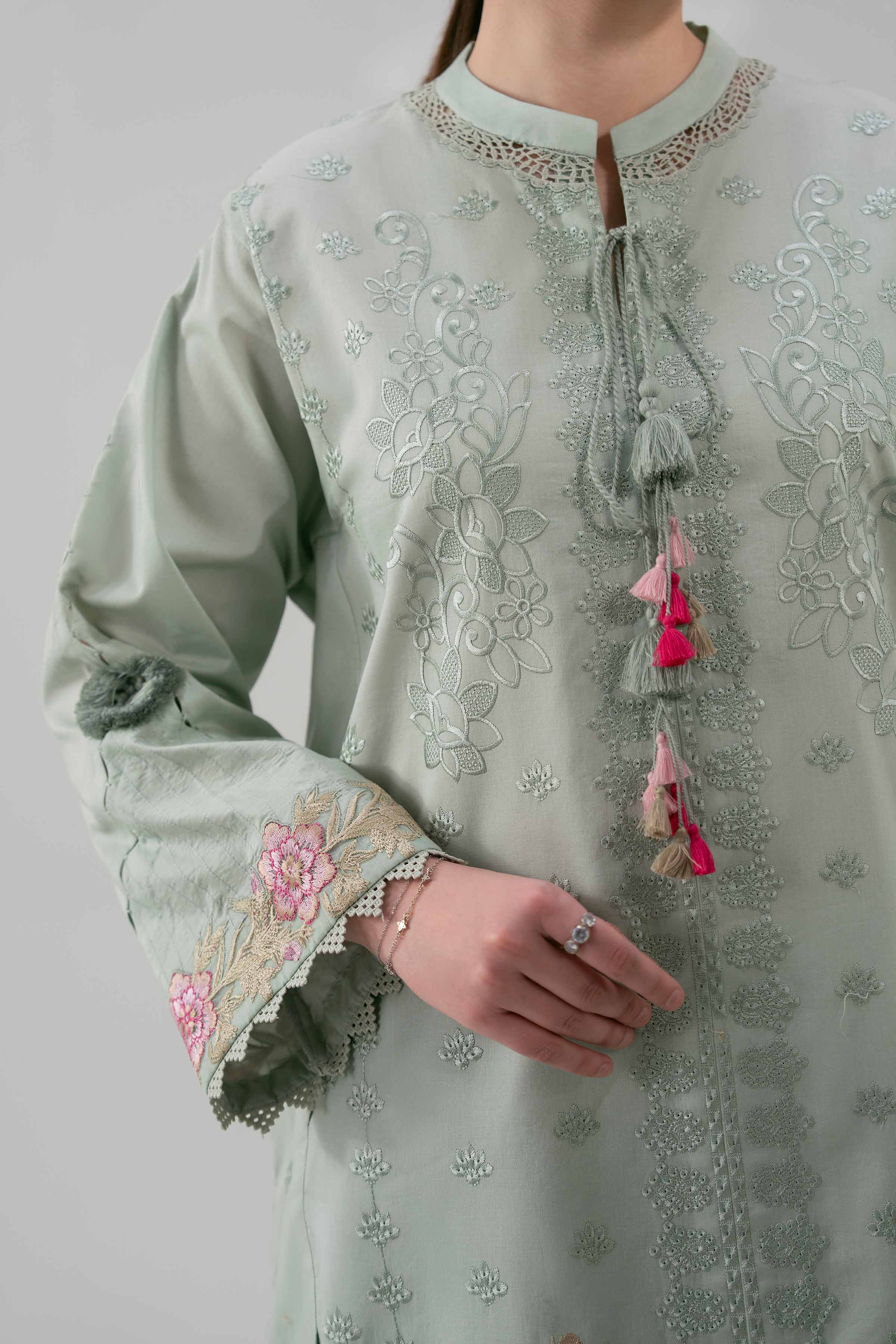 3 Piece - Digital Printed Embroidered Suit - 42601221 - Image 4