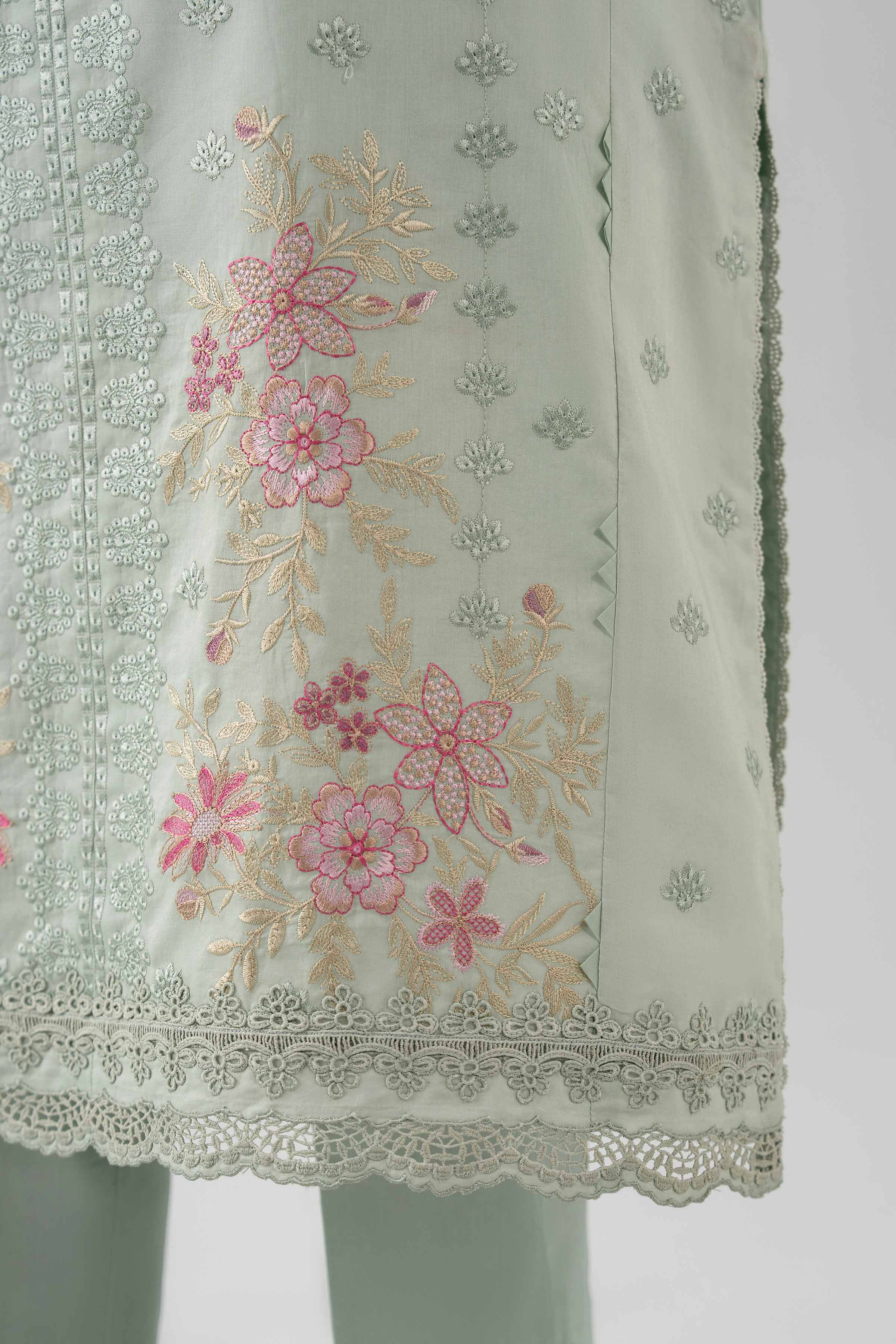 3 Piece - Digital Printed Embroidered Suit - 42601221 - Image 5