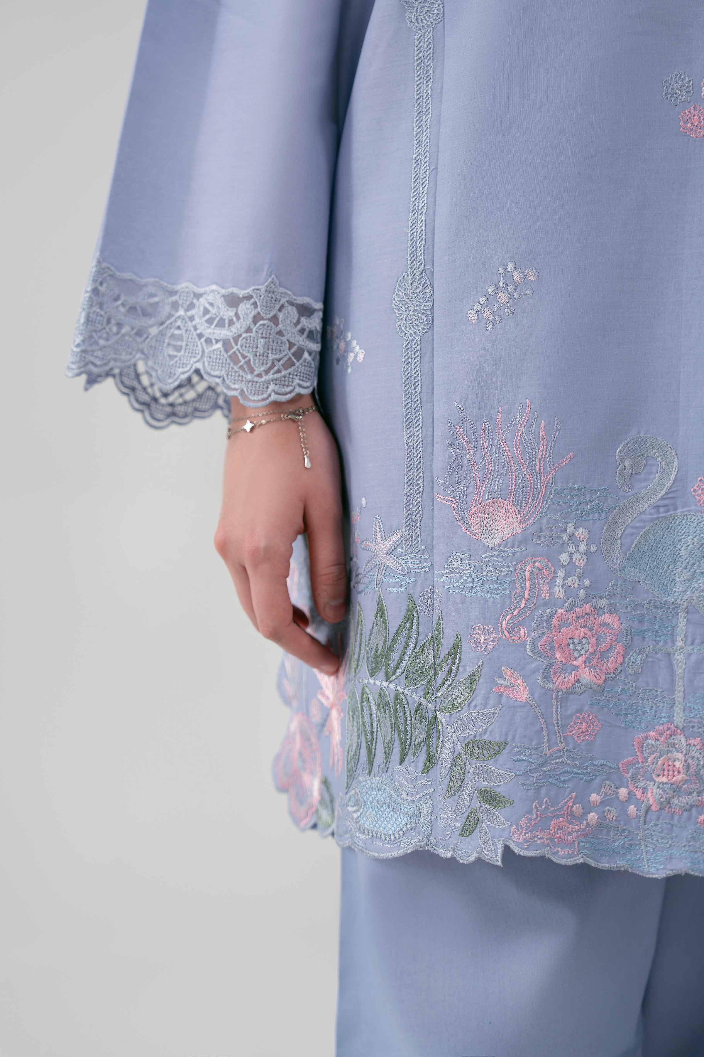 3 Piece - Digital Printed Embroidered Suit - 42601222 - Image 5