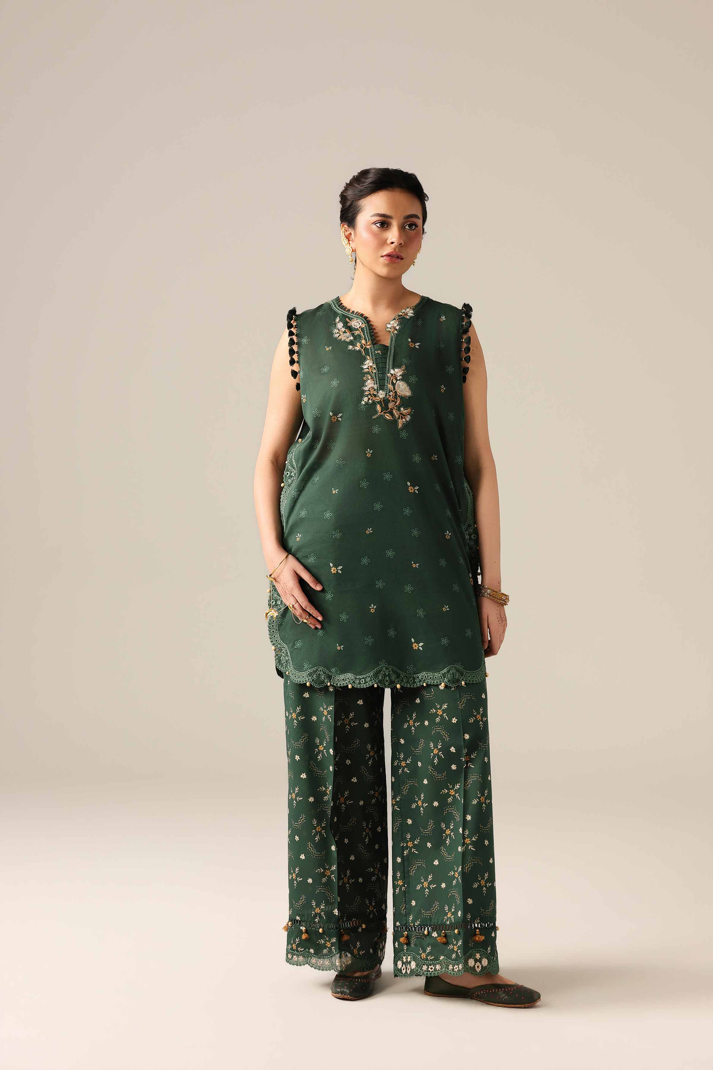 2 Piece - Printed Embroidered Suit - 42601665 - Image 3