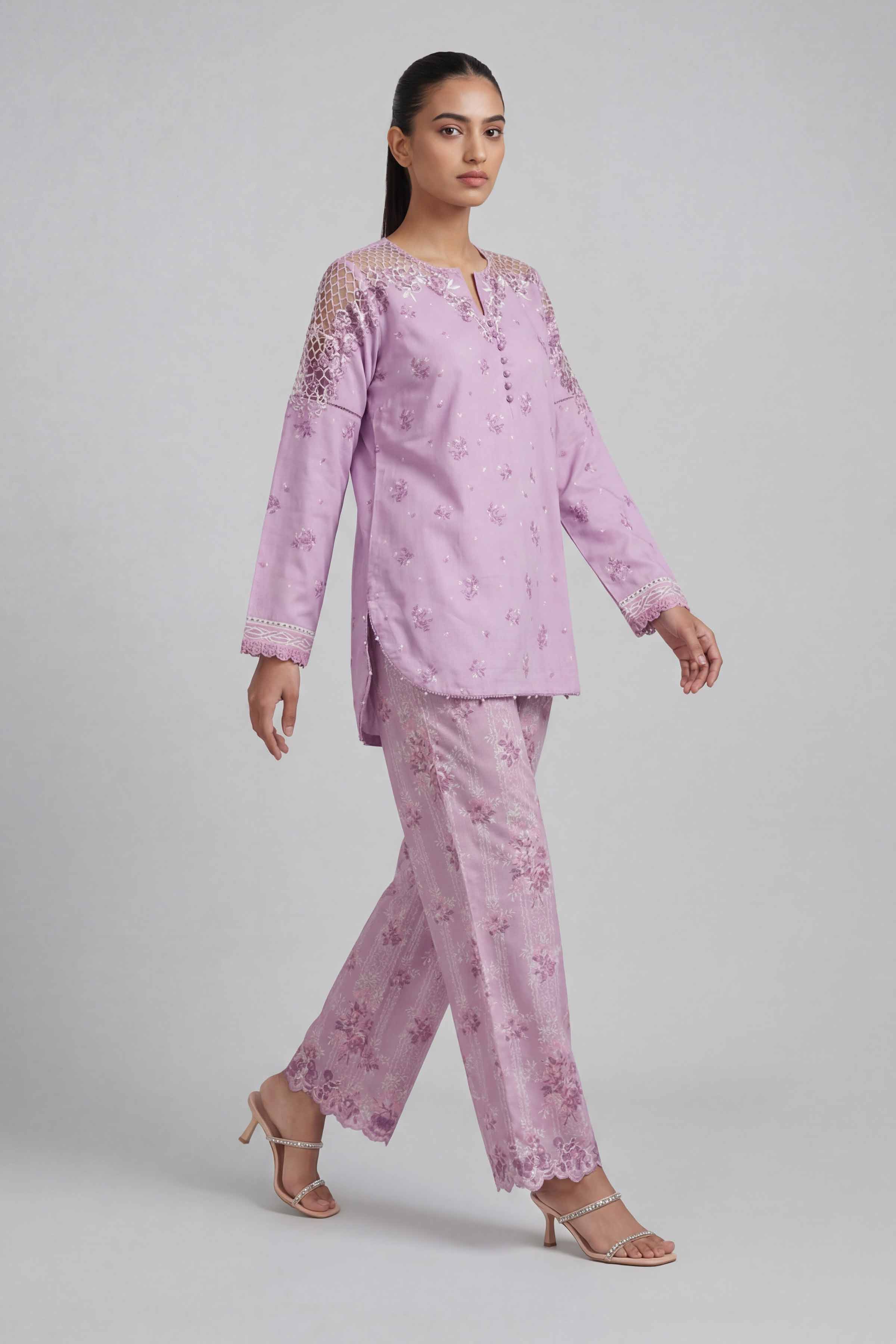 2 Piece - Printed Embroidered Suit - 42601666 - Image 4