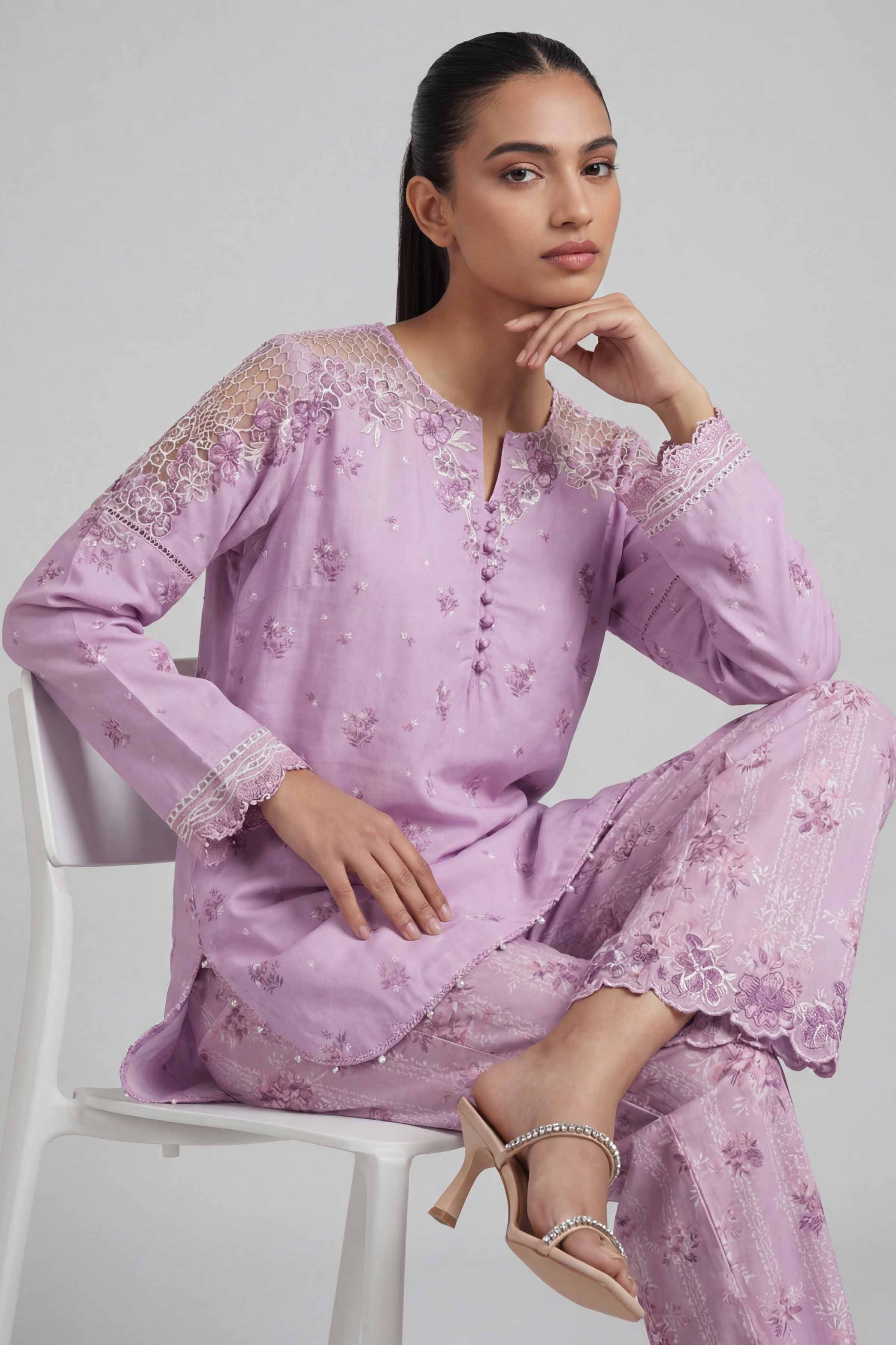 2 Piece - Printed Embroidered Suit - 42601666 - Image 5