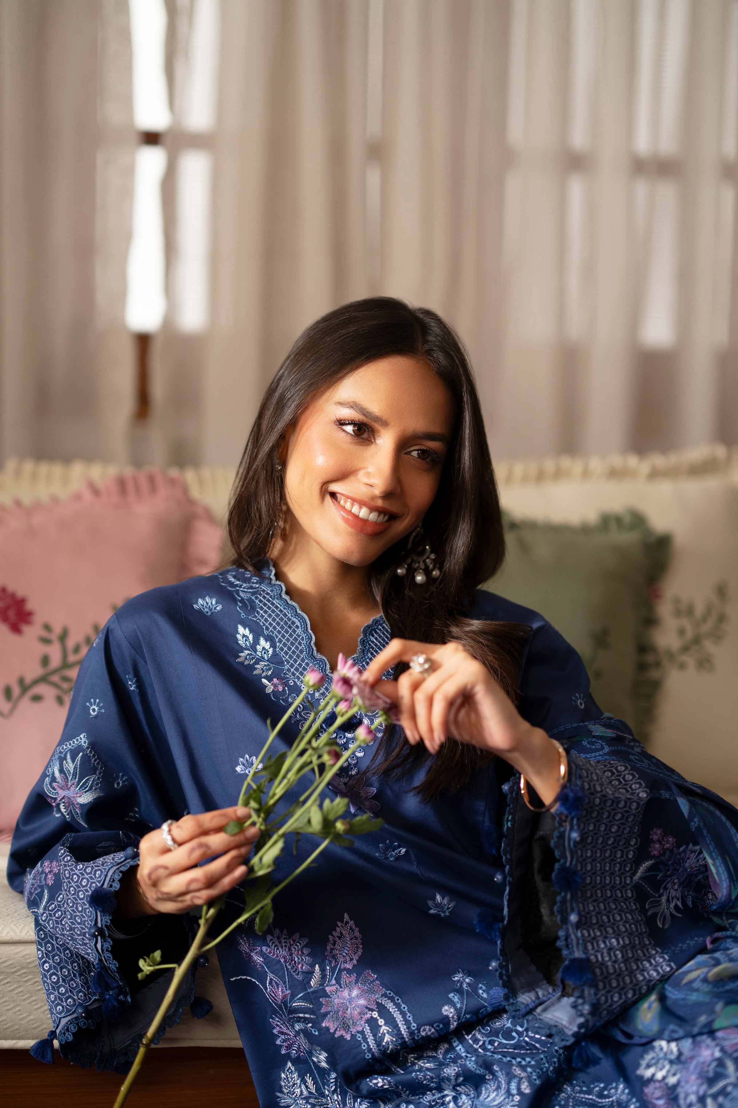 3 Piece - Digital Printed Embroidered Suit - 42601703 - Image 4