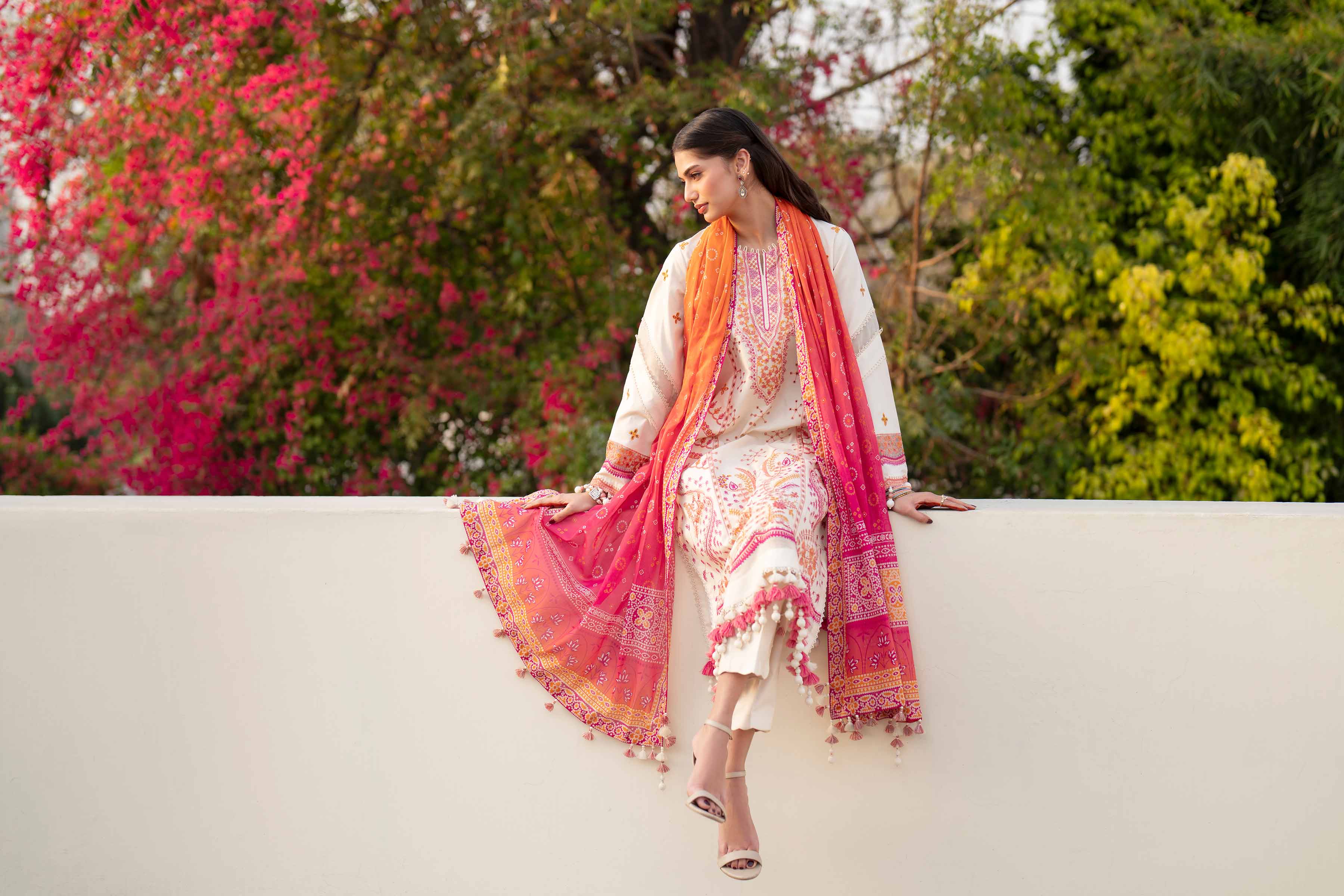 3 Piece - Digital Printed Embroidered Suit - 42601738 - Image 4