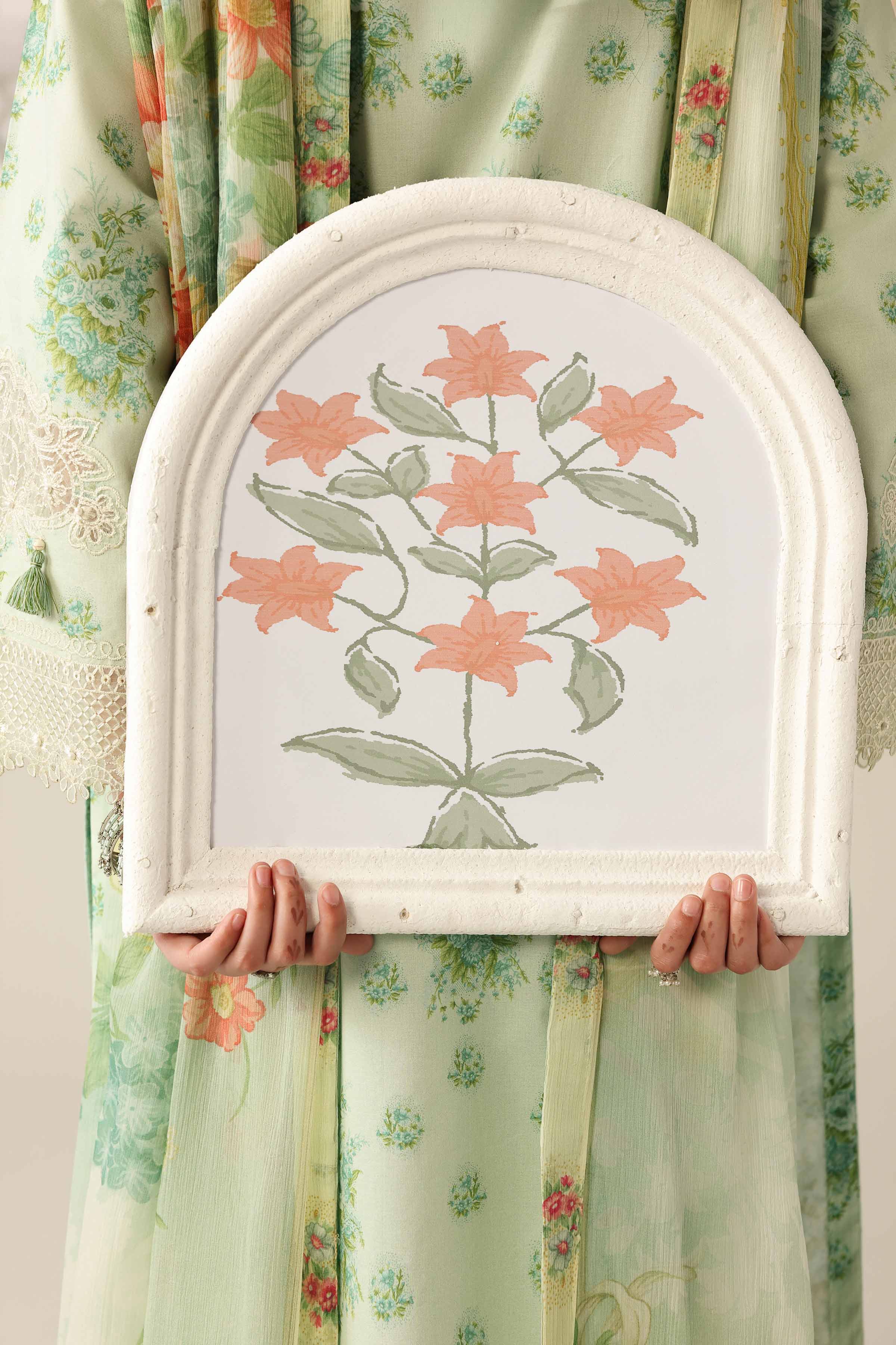 3 Piece - Digital Printed Embroidered Suit - 42601909 - Image 4