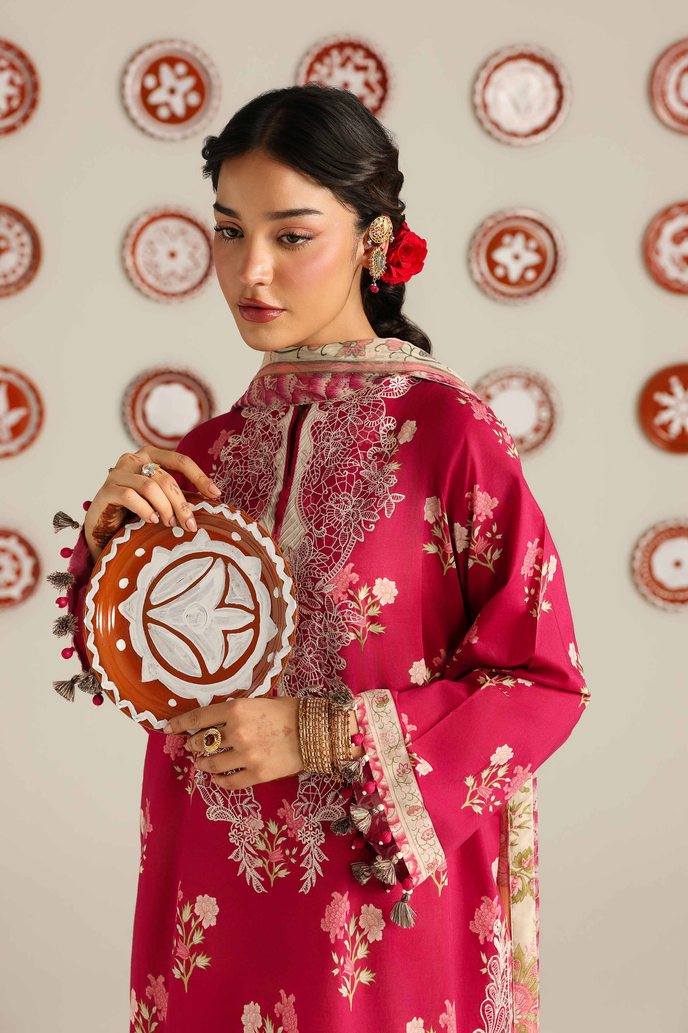 3 Piece - Digital Printed Embroidered Suit - 42601916 - Image 3