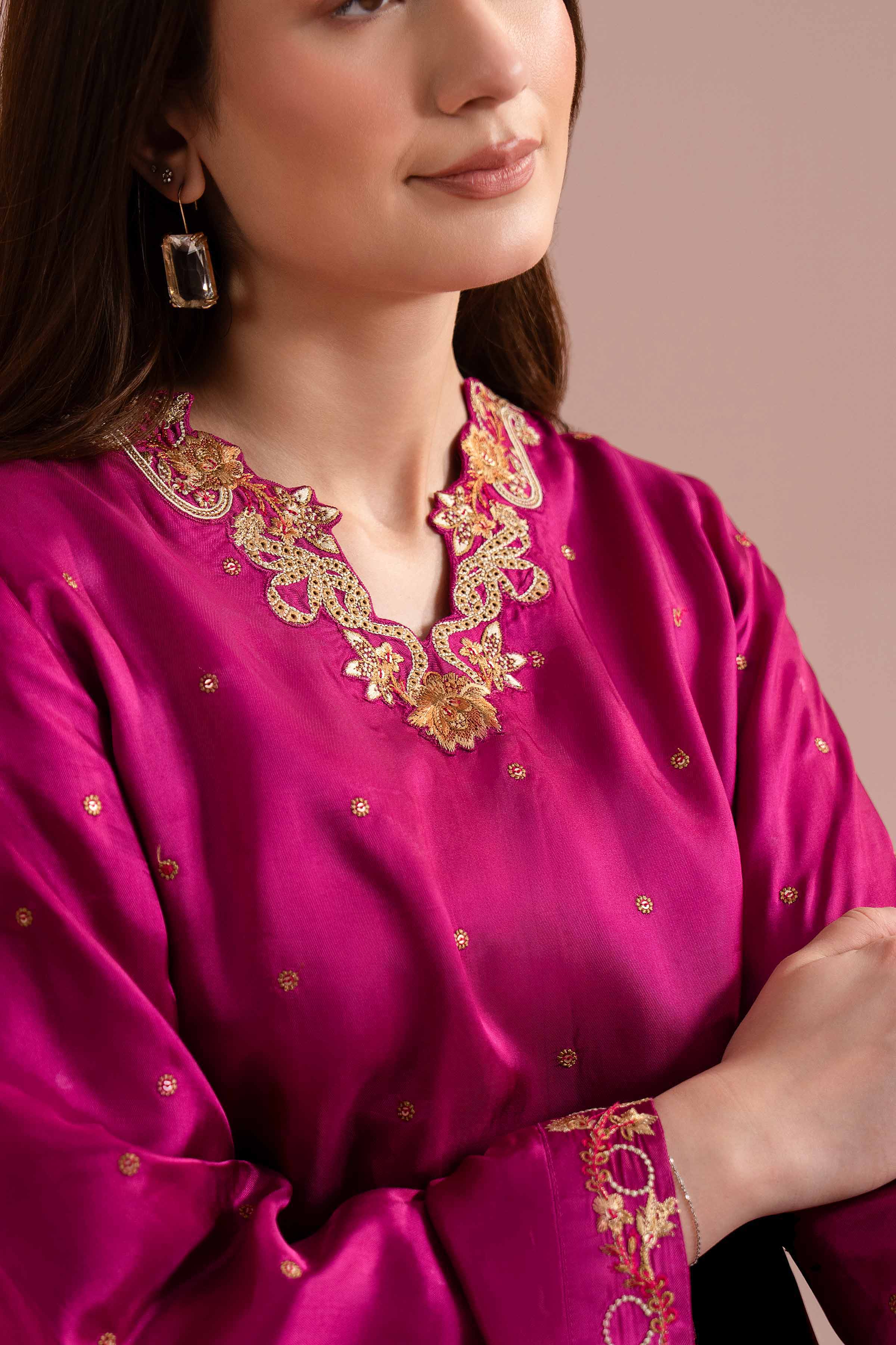 Embroidered Dress - FE26-09 - Image 7