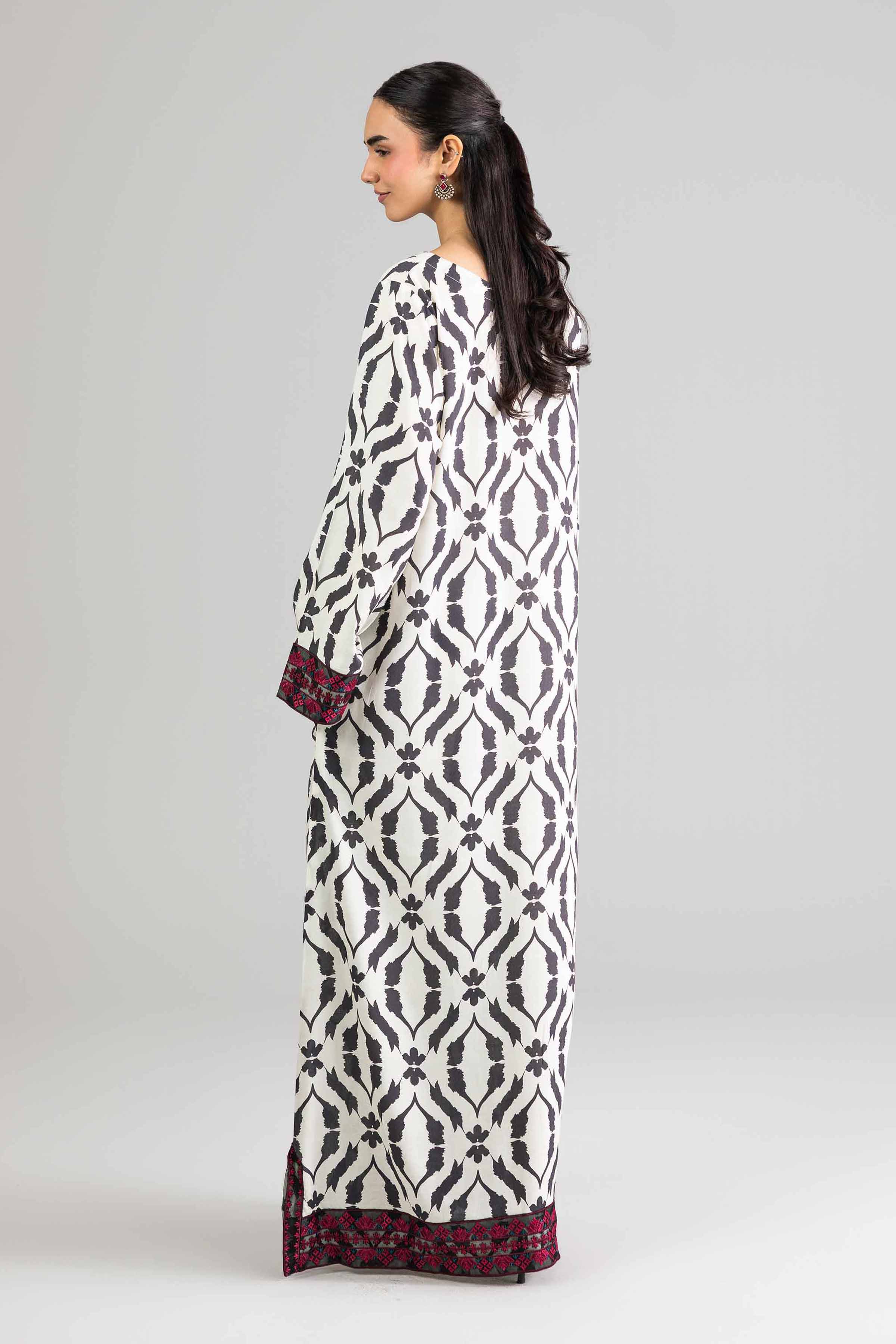Printed Embroidered Dress - FE26-48 - Image 3