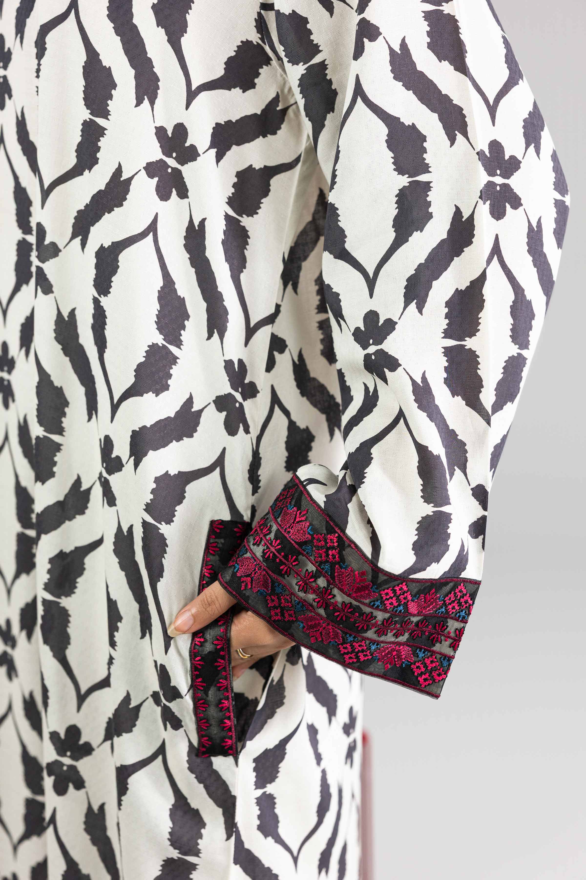 Printed Embroidered Dress - FE26-48 - Image 6