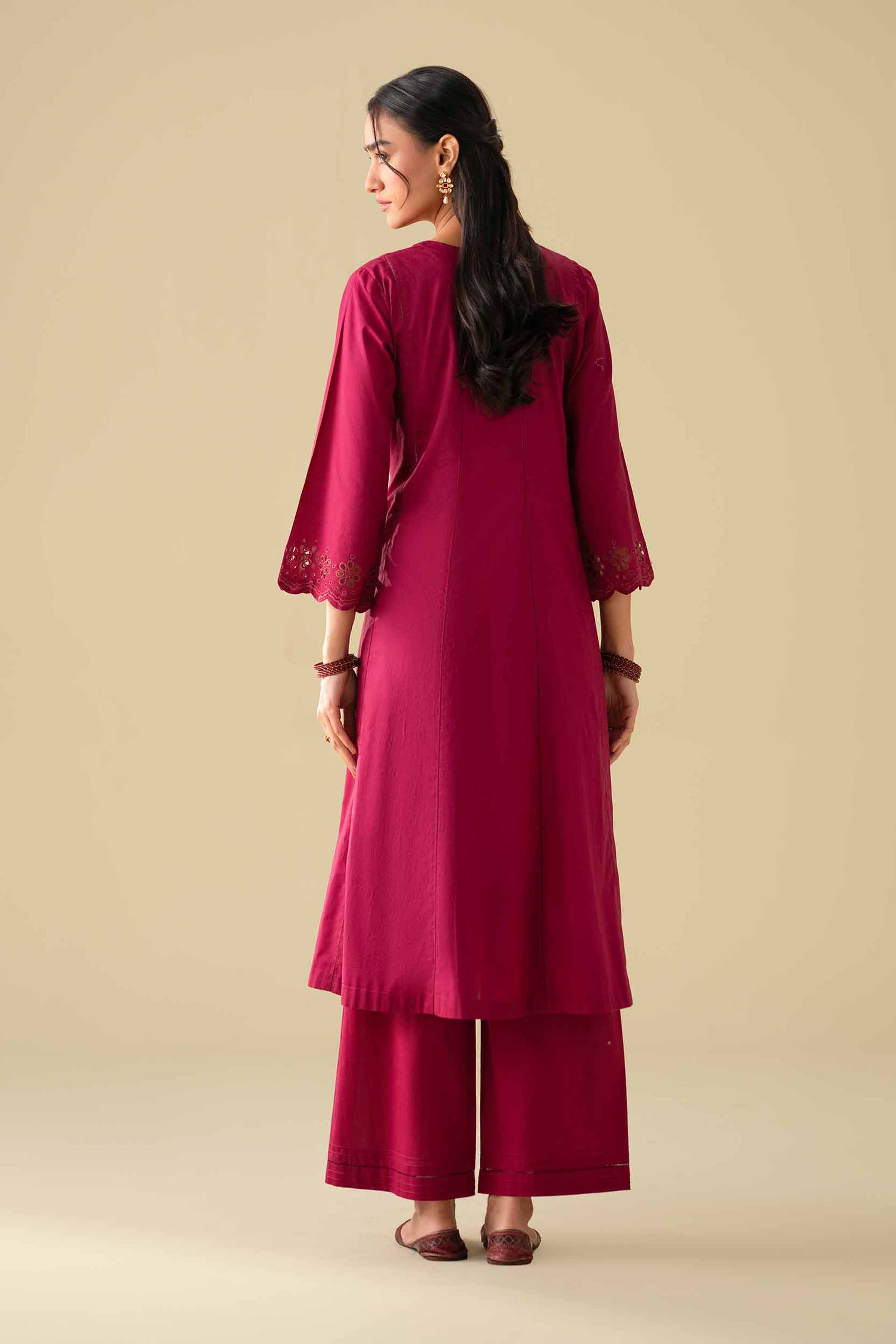 2 Piece - Embroidered Suit - KFE26-49 - Image 3