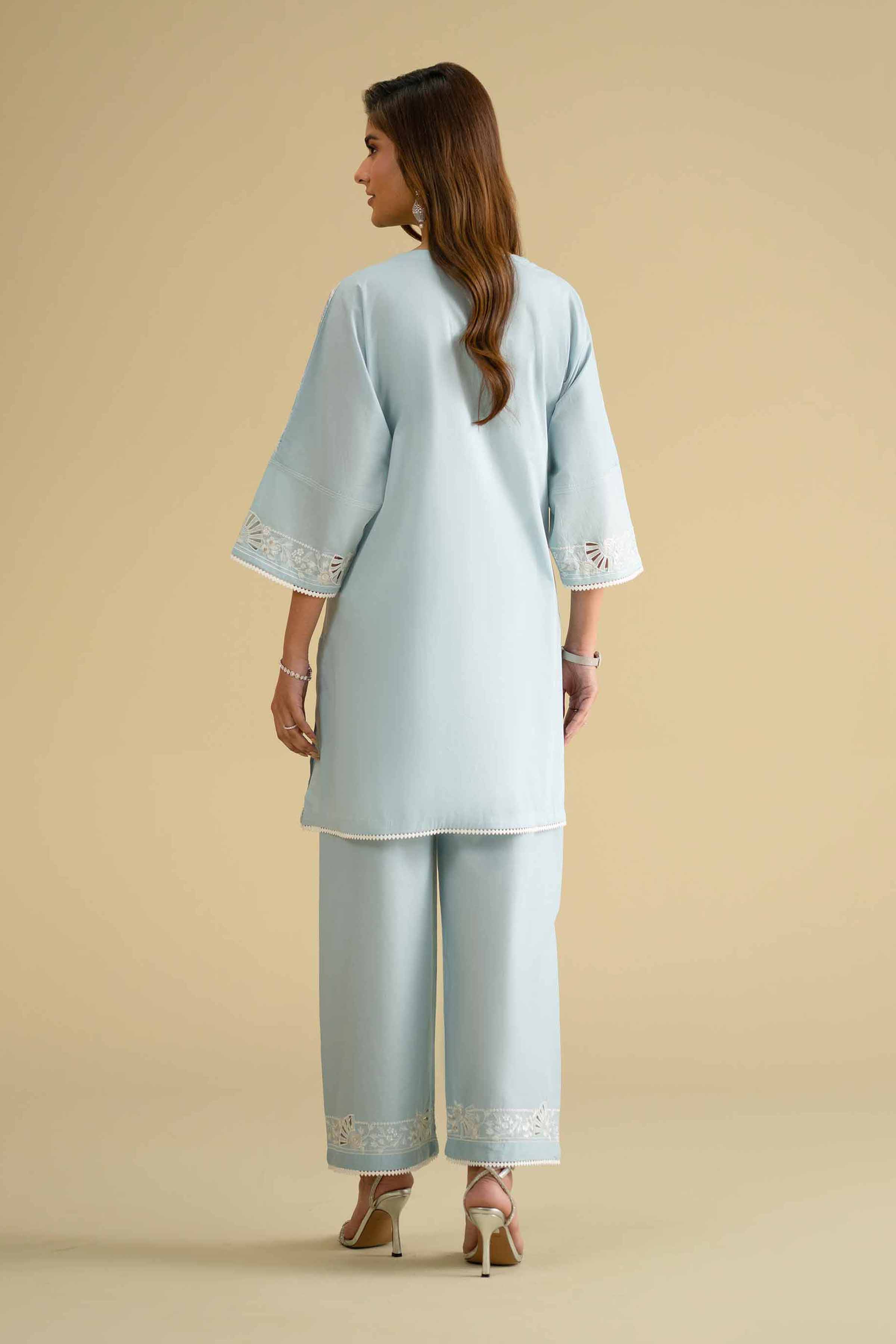 2 Piece - Embroidered Suit - KFE26-57 - Image 8