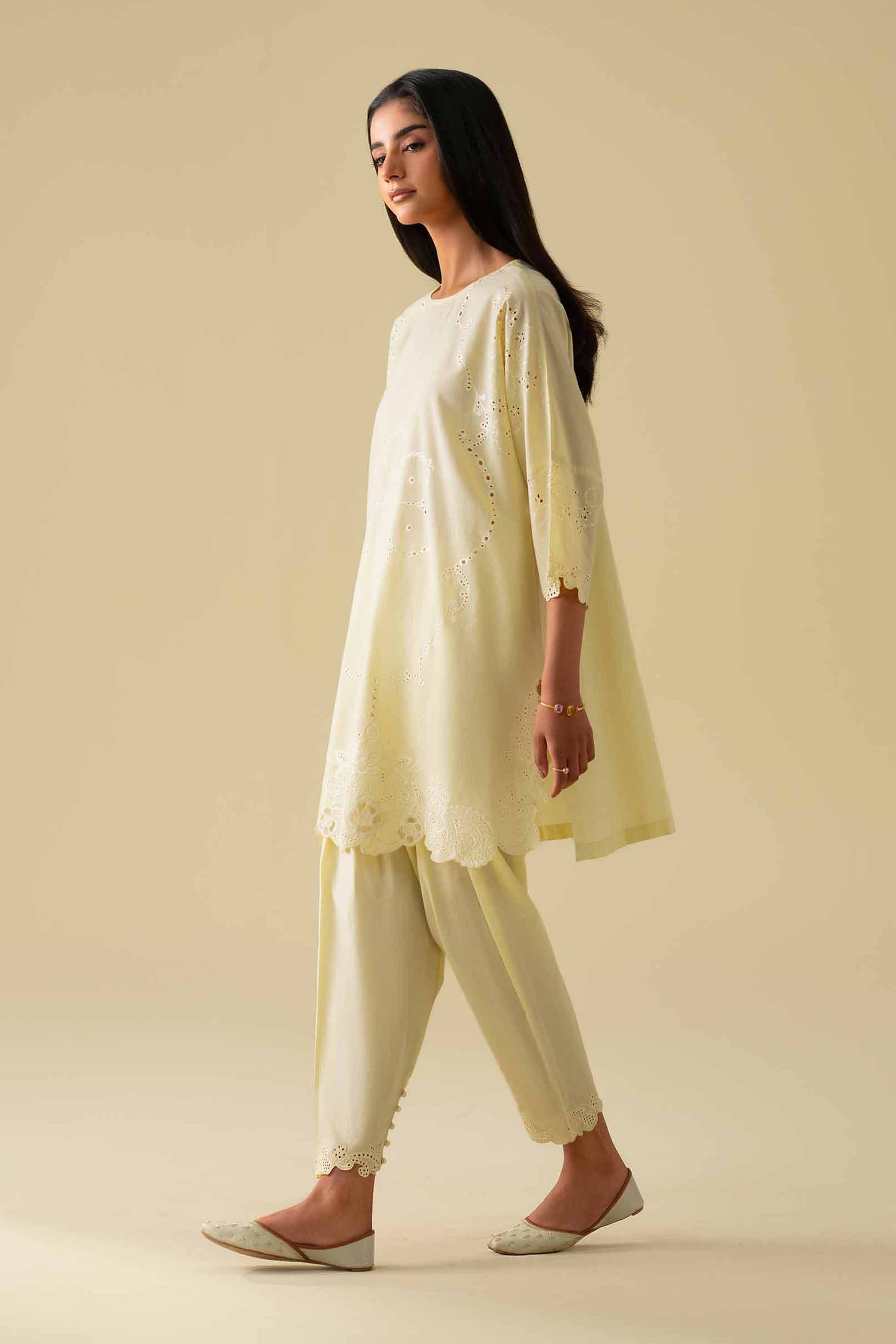 2 Piece - Embroidered Suit - KFE26-92 - Image 4