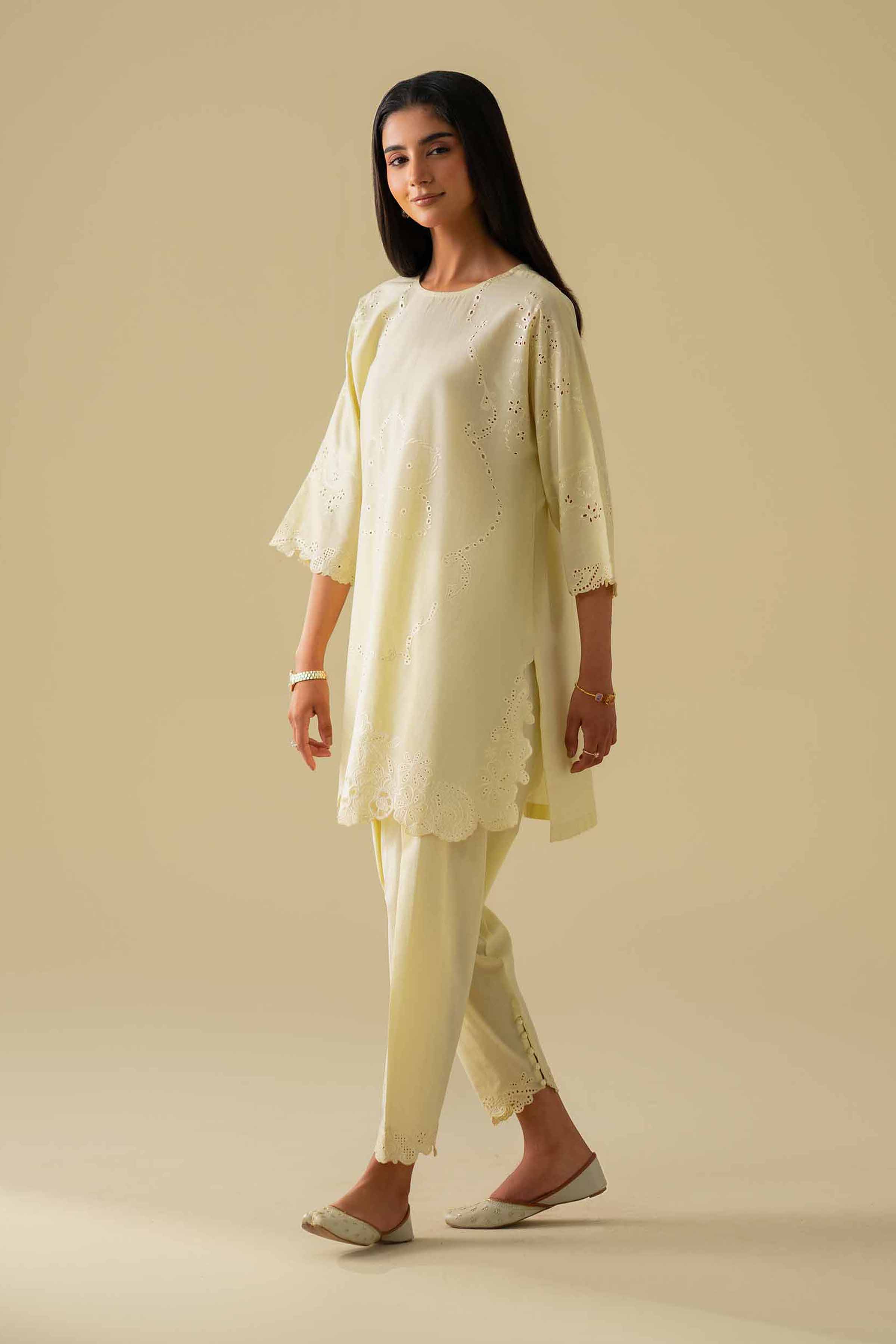 2 Piece - Embroidered Suit - KFE26-92 - Image 6