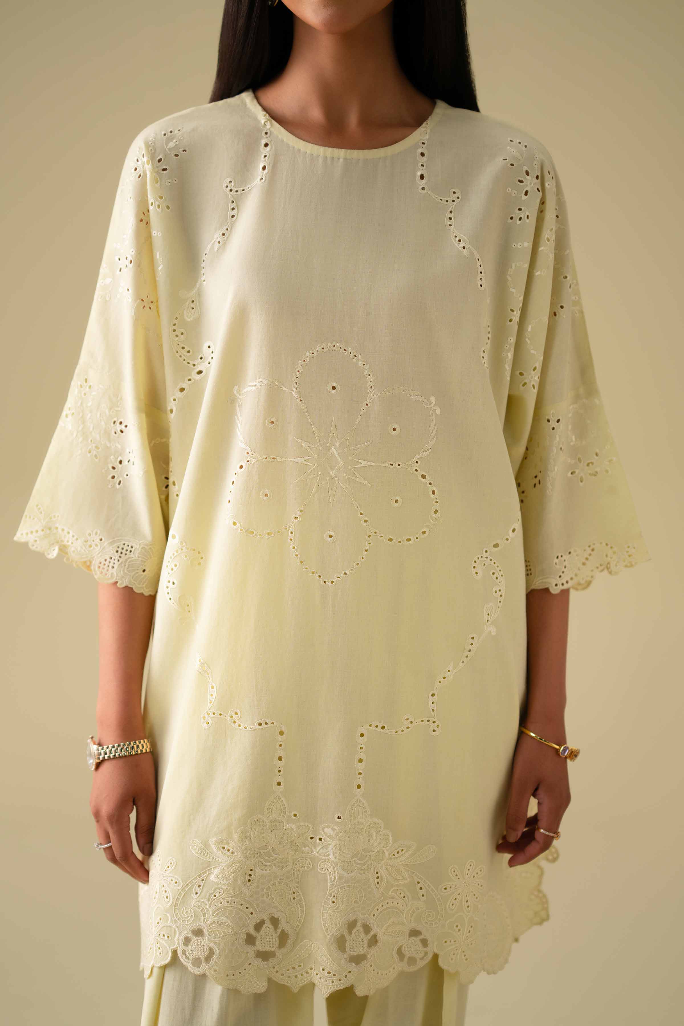 2 Piece - Embroidered Suit - KFE26-92 - Image 7