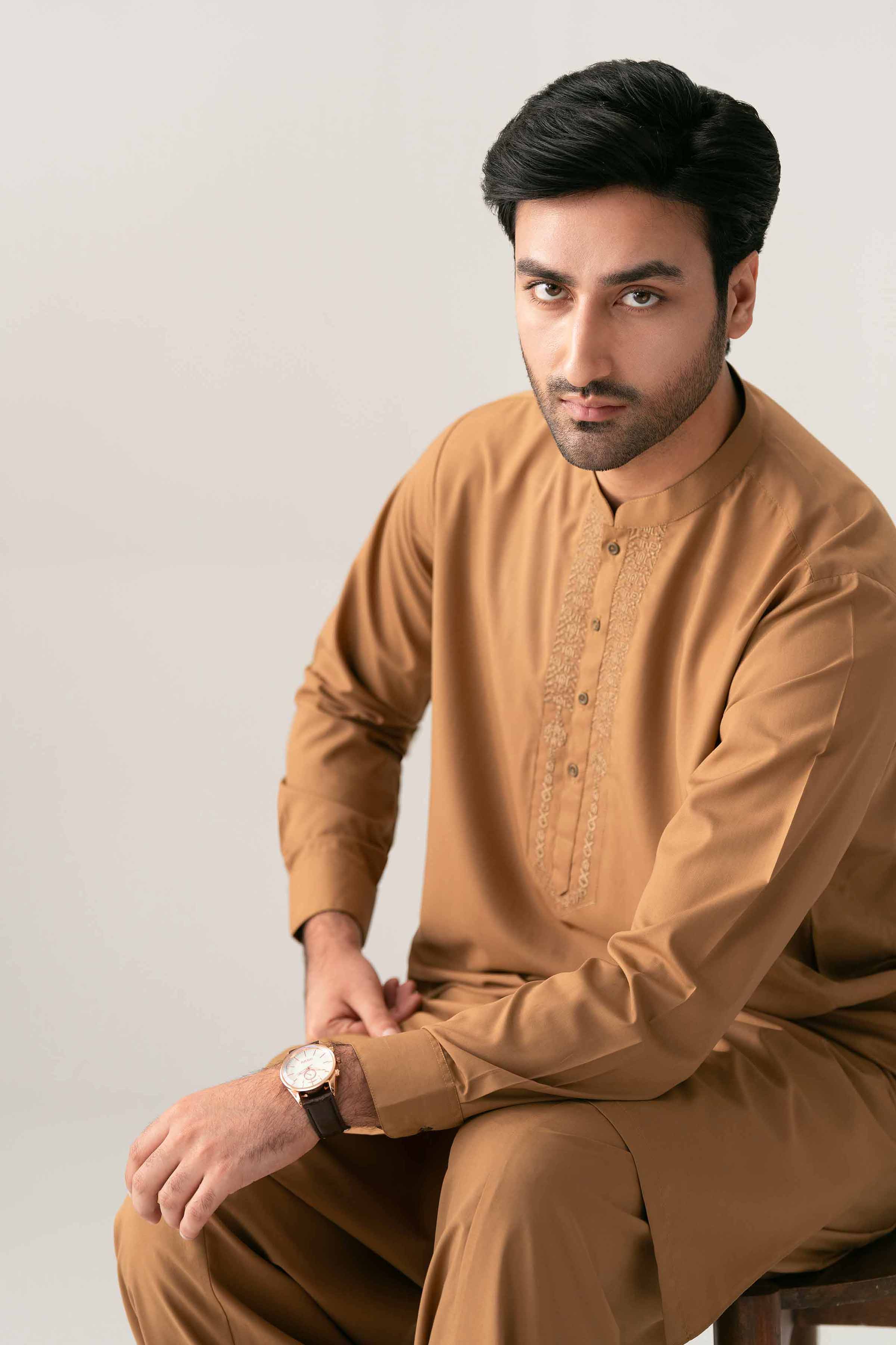 2 Piece - Embroidered Suit - NQ26-015 - Image 10