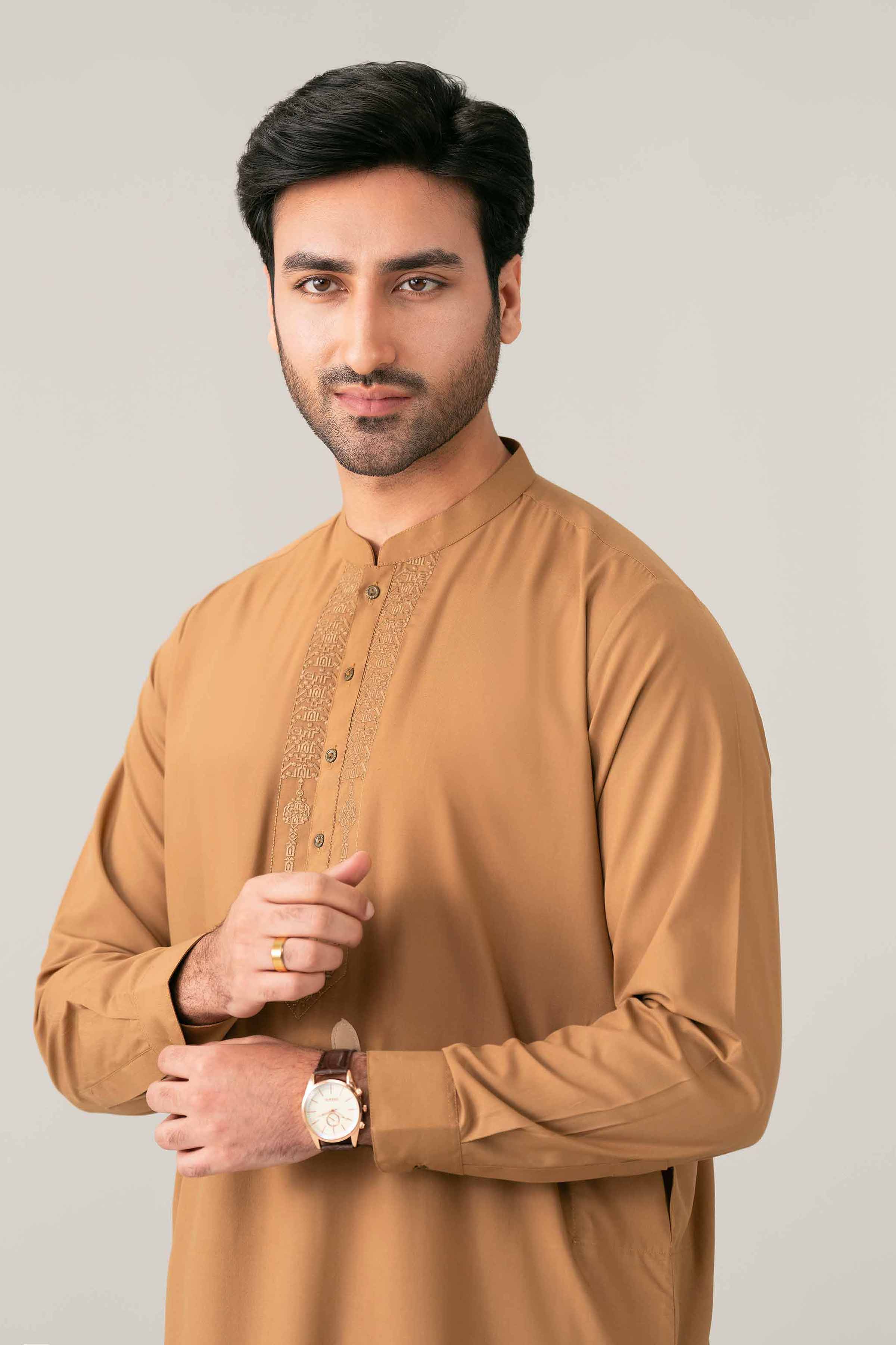 2 Piece - Embroidered Suit - NQ26-015 - Image 7