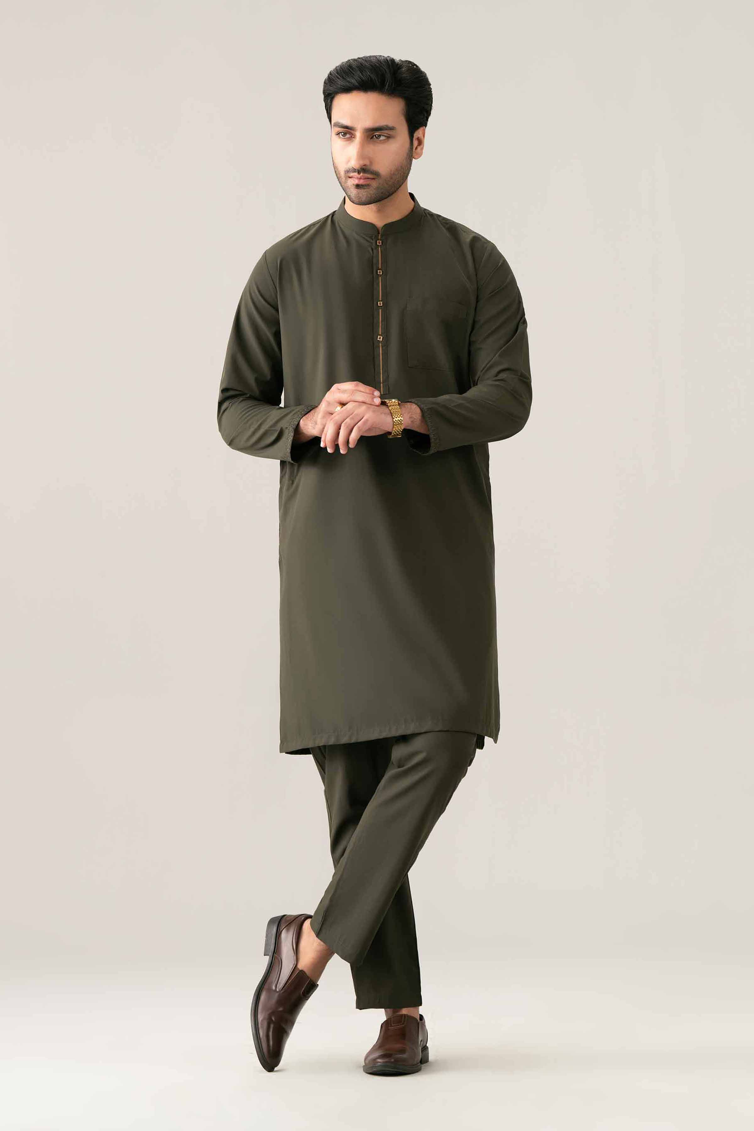 2 Piece - Embroidered Suit - NQ26-018 - Image 3