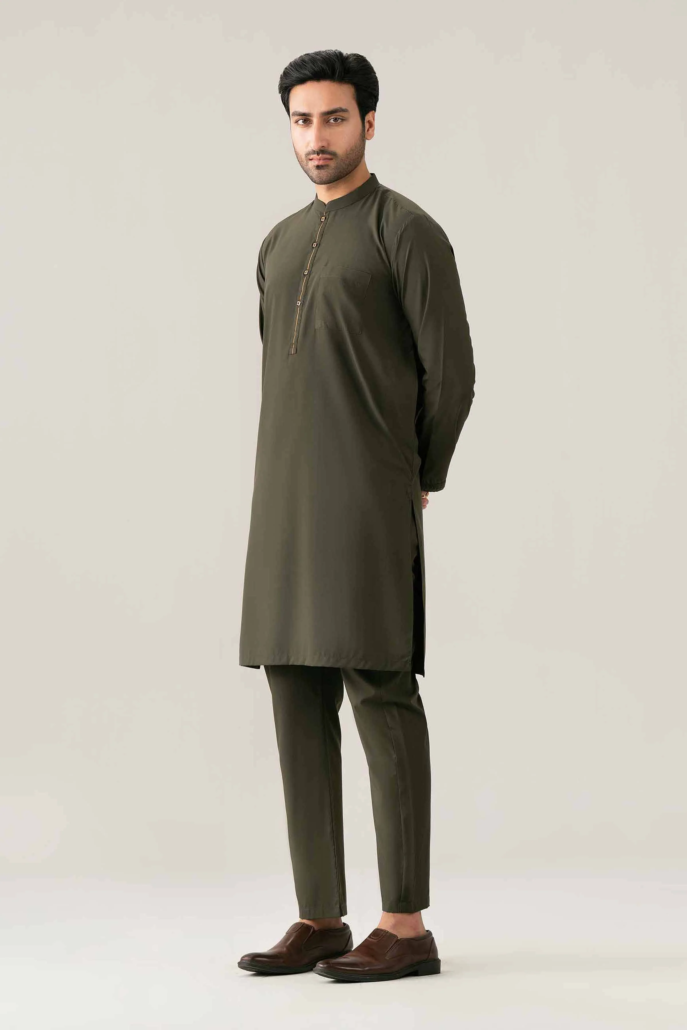 2 Piece - Embroidered Suit - NQ26-018 - Image 5