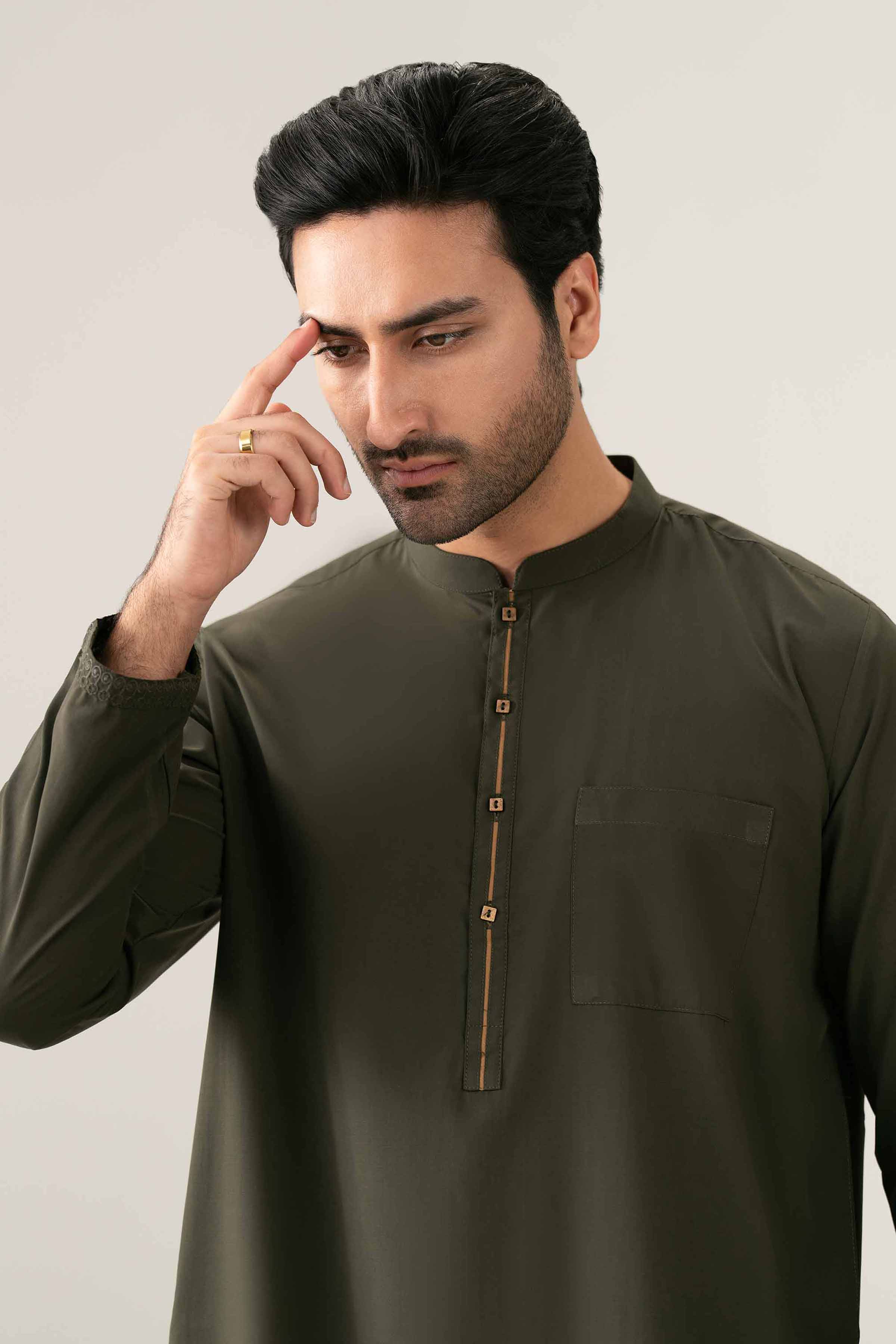 2 Piece - Embroidered Suit - NQ26-018 - Image 8