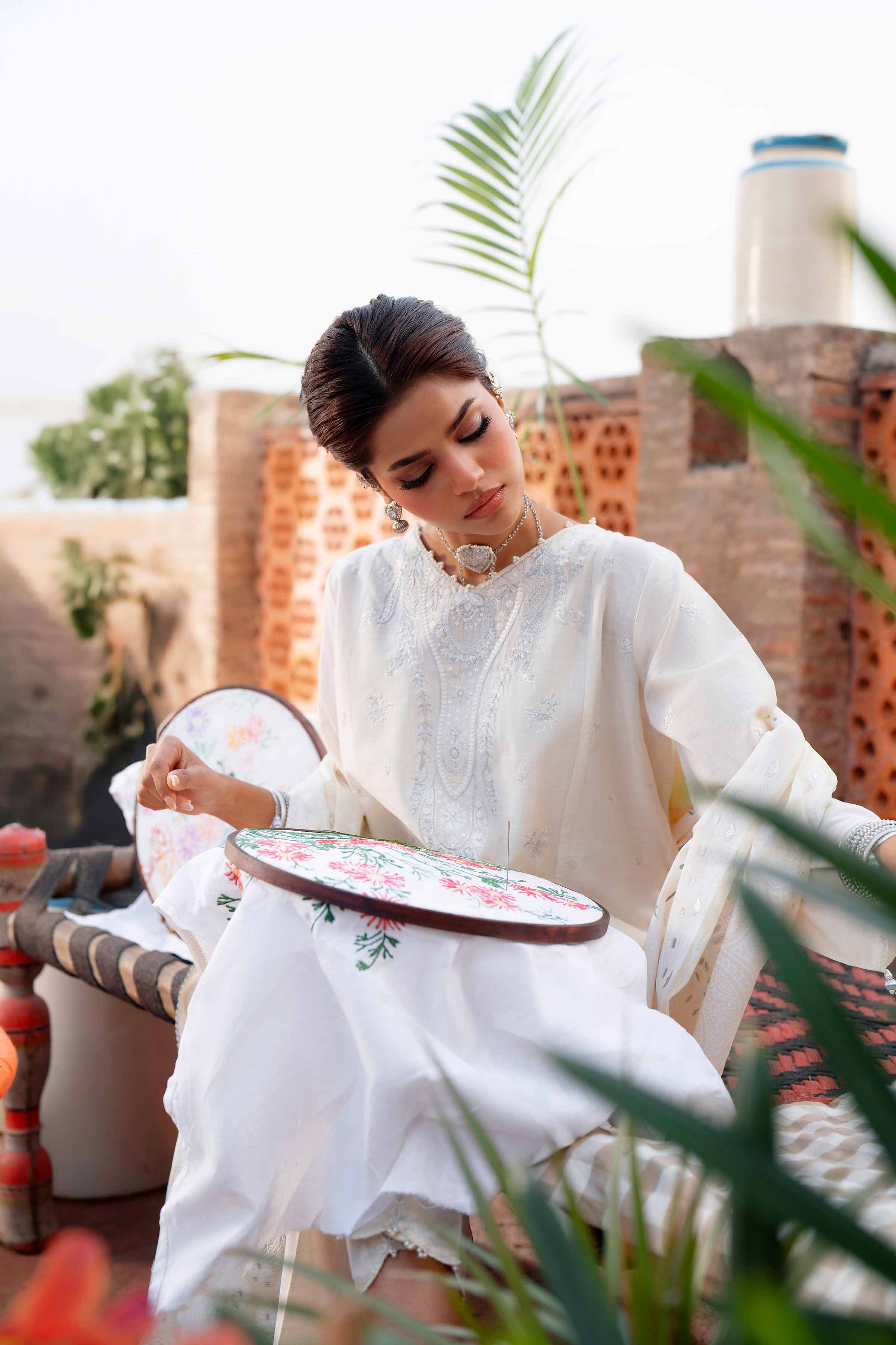 3 Piece - Embroidered Suit - PE26-313 - Image 6