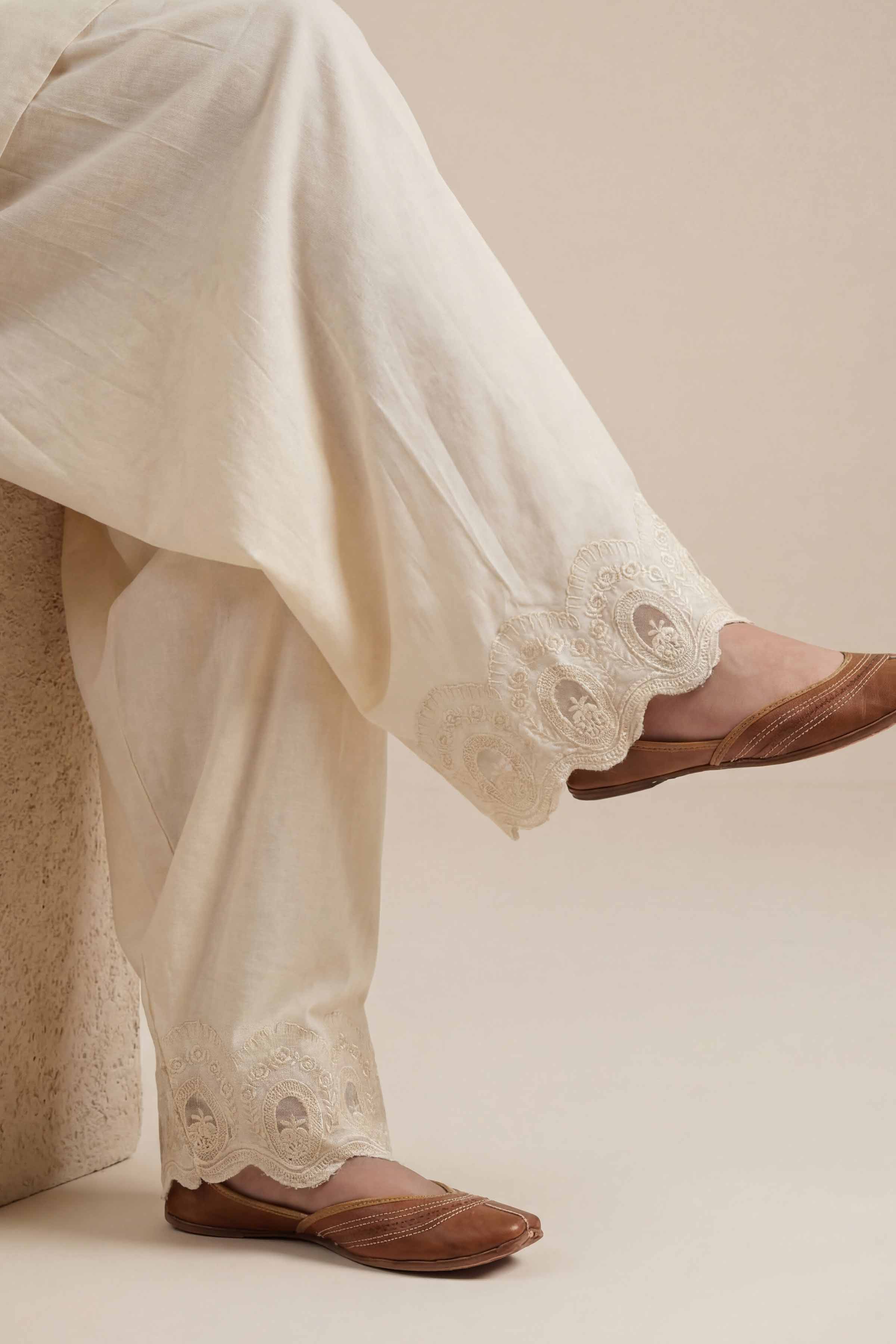 Embroidered Shalwar - PE26-641 - Image 3