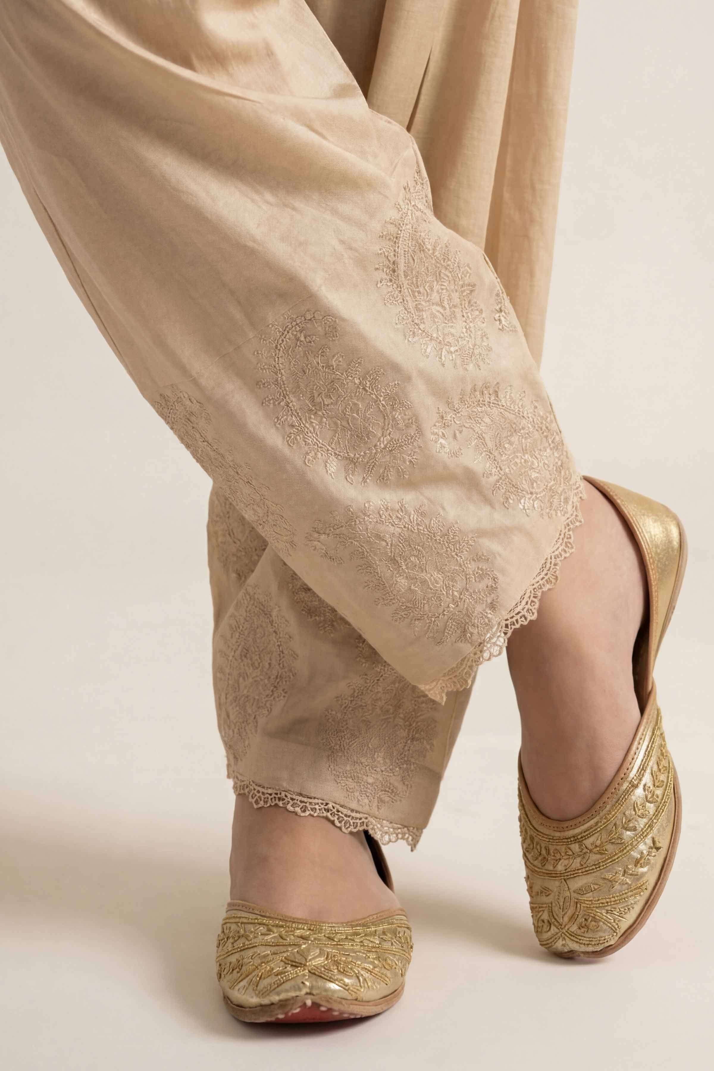 Embroidered Shalwar - PE26-644 - Image 4