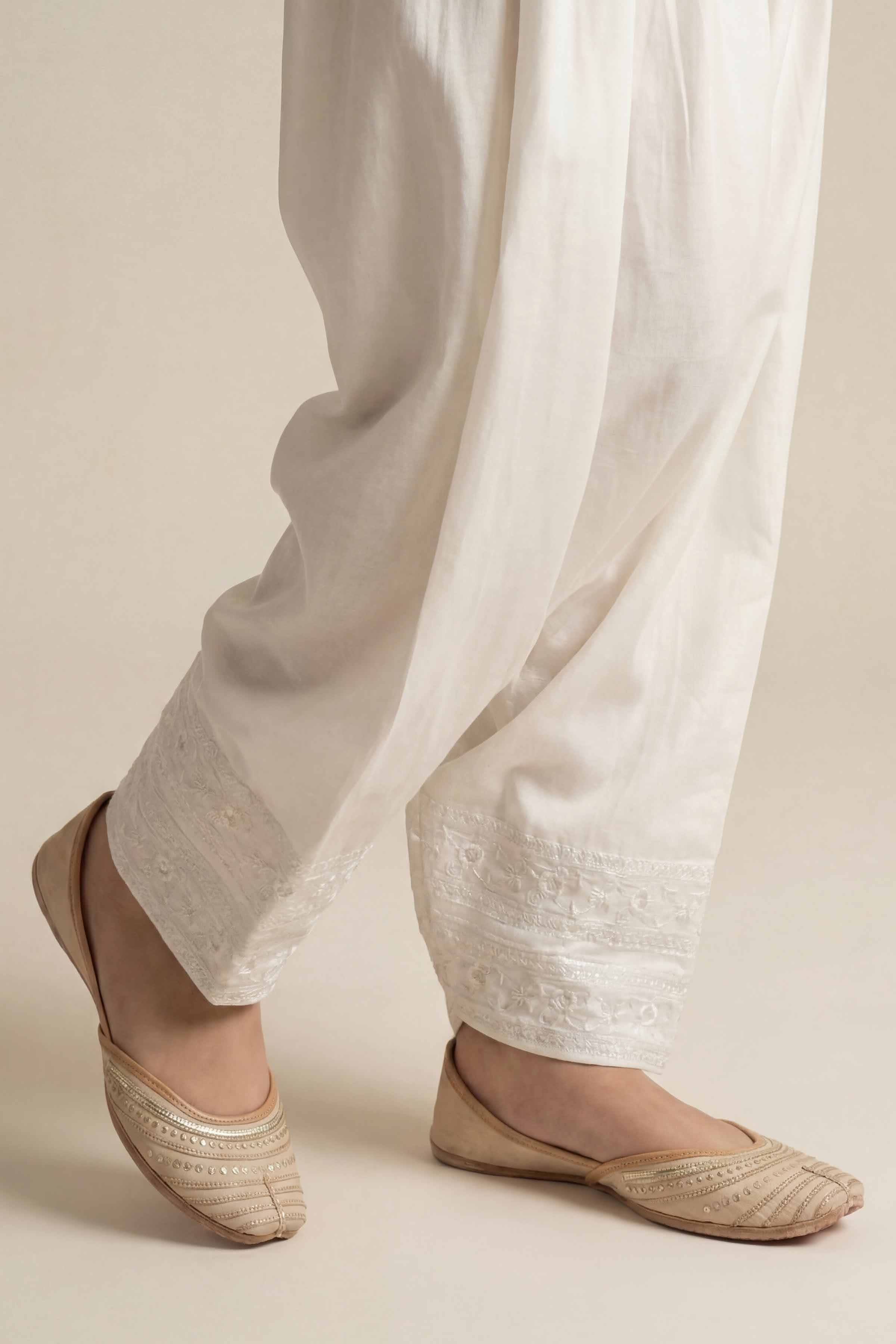 Embroidered Shalwar - PE26-645 - Image 4