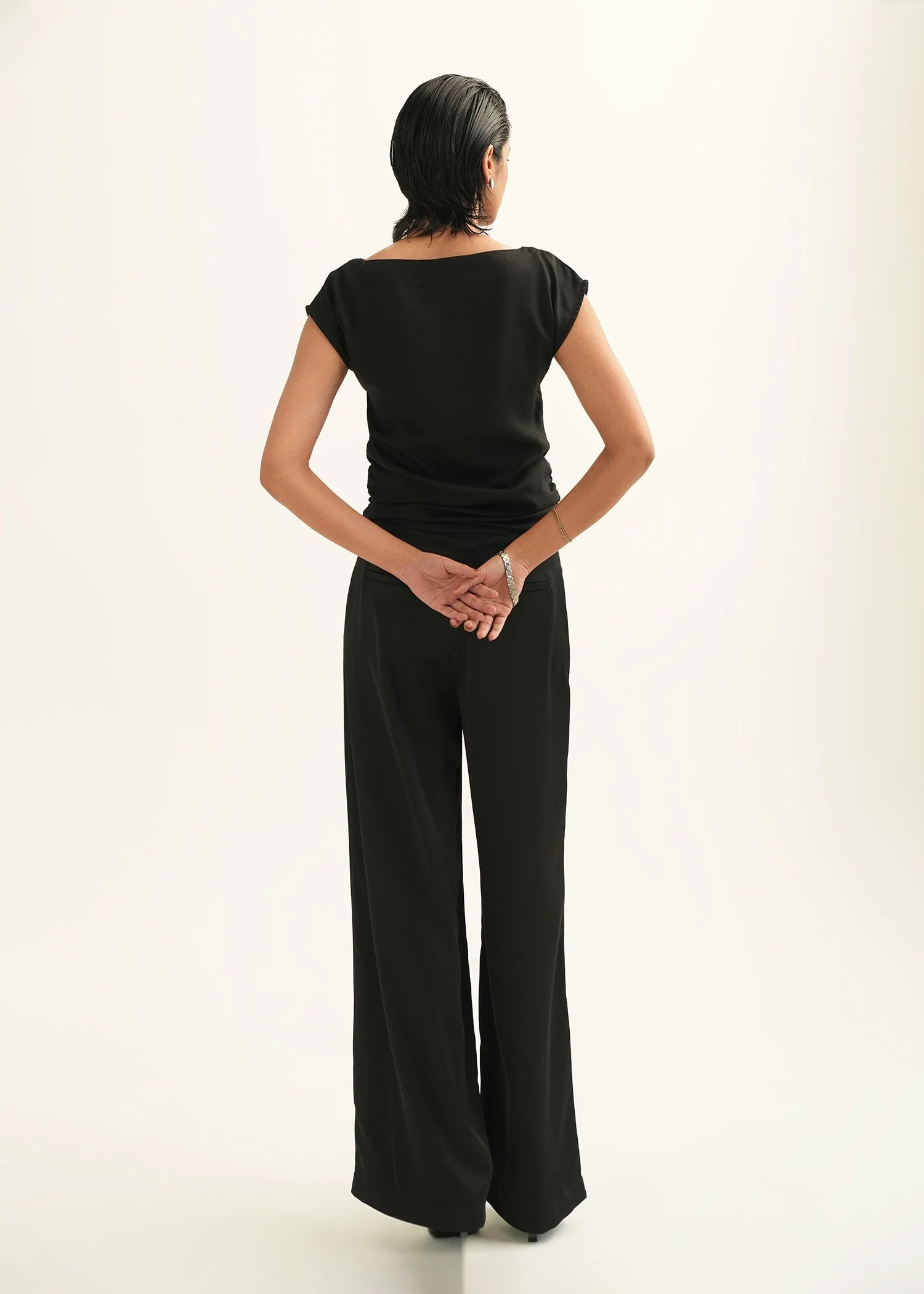 Embellished Satin Pants - KOA - Image 5
